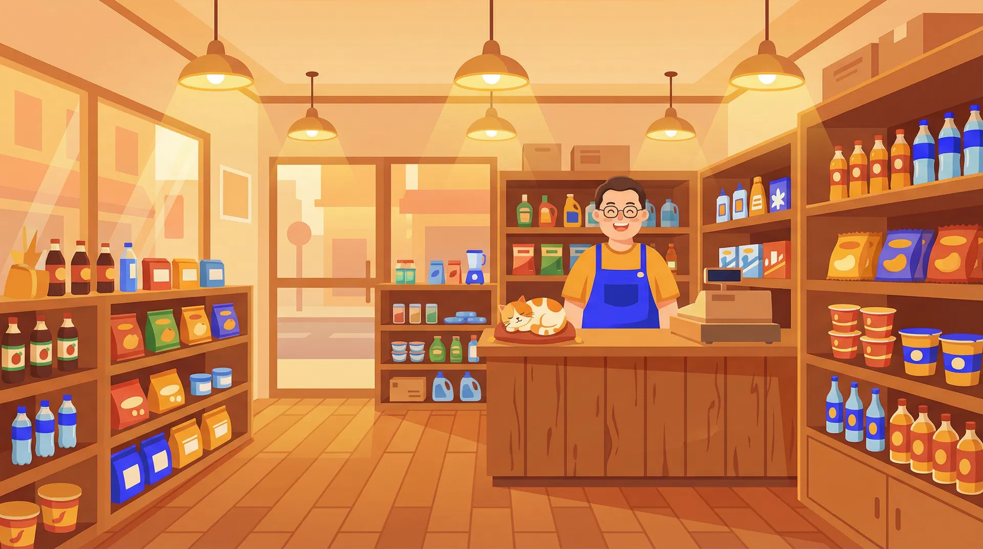 明明小卖部内部