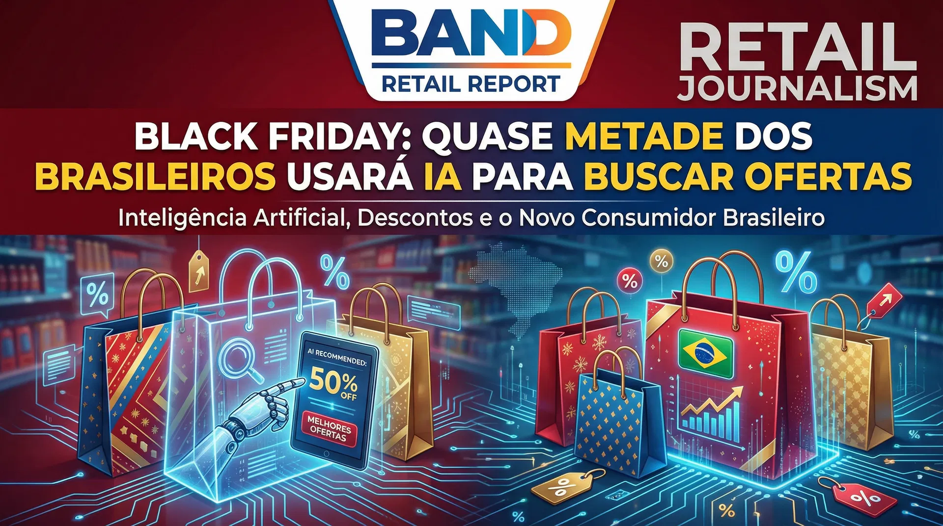 Black Friday: quase metade dos brasileiros usará IA para buscar ofertas