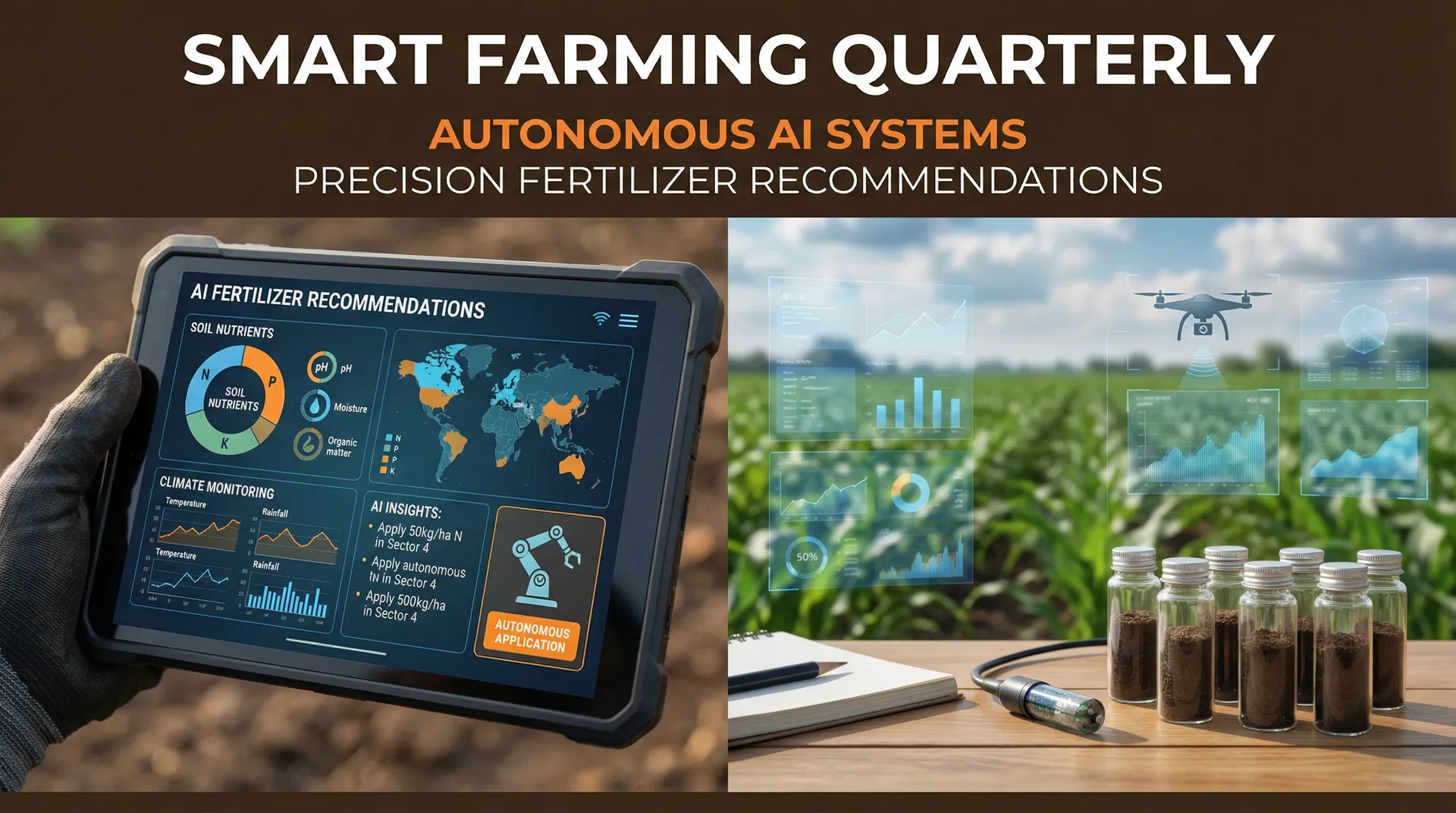 IA autônoma acerta até 94,7% na recomendação de fertilizantes