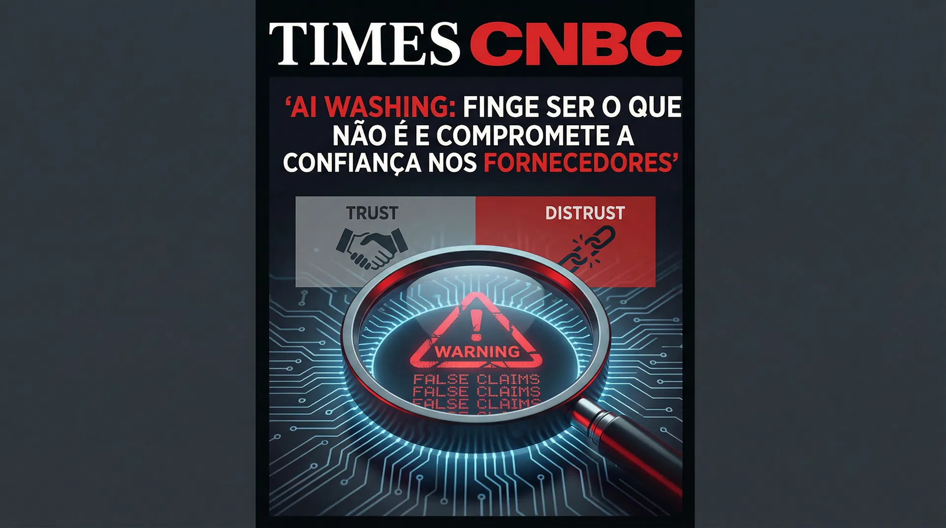 AI washing finge ser o que não é e compromete a confiança nos fornecedores