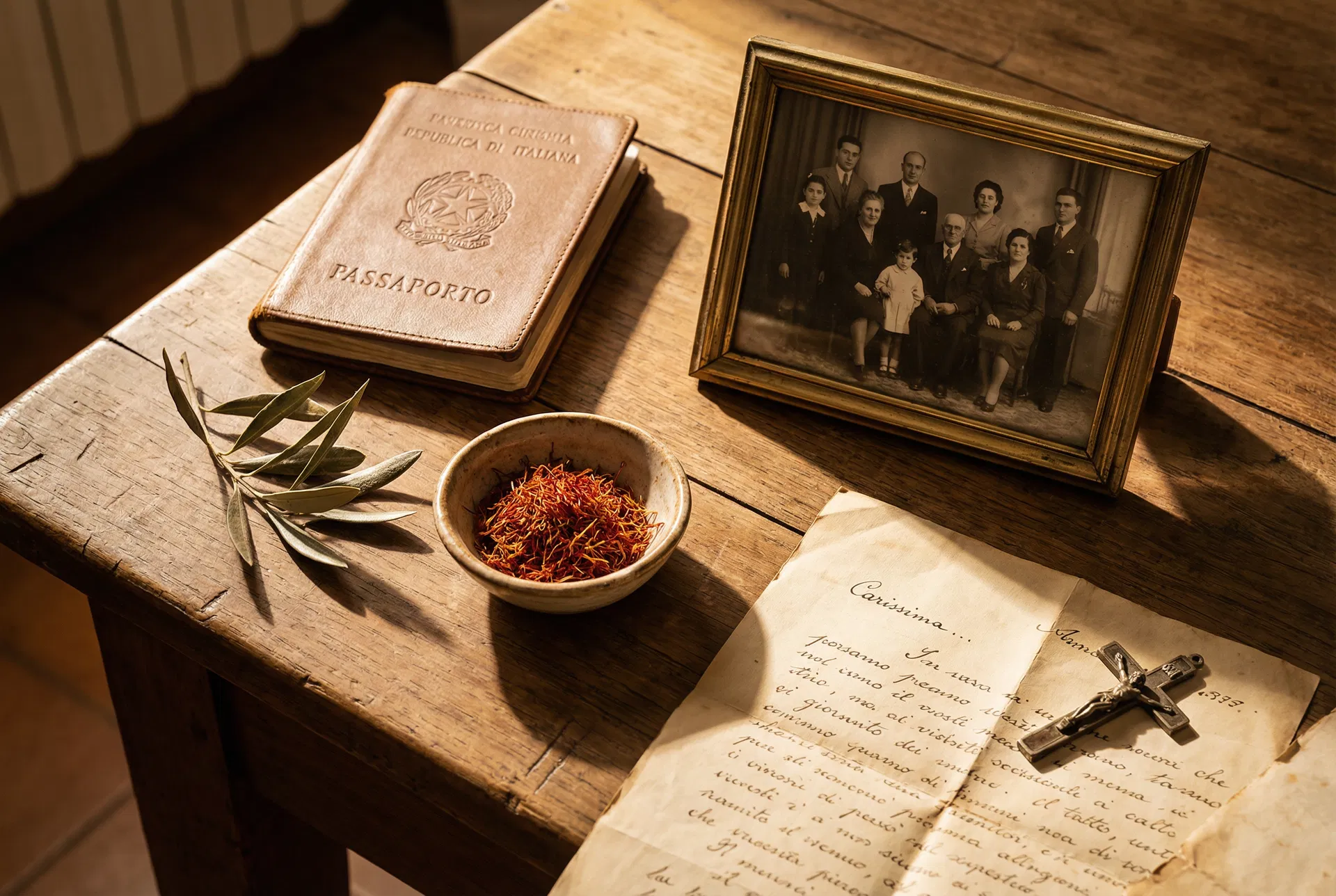 Italian heritage keepsake objects