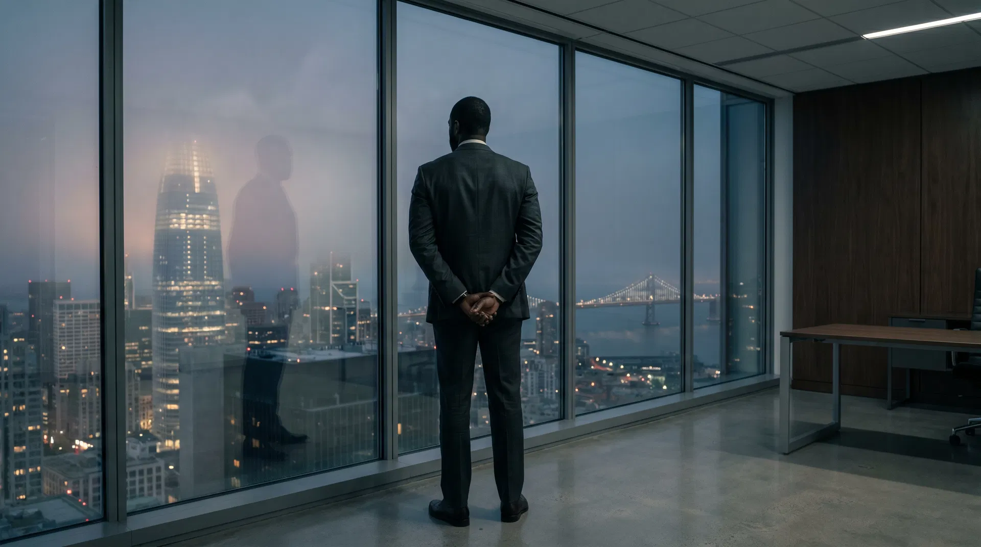 Leon Voss at the window