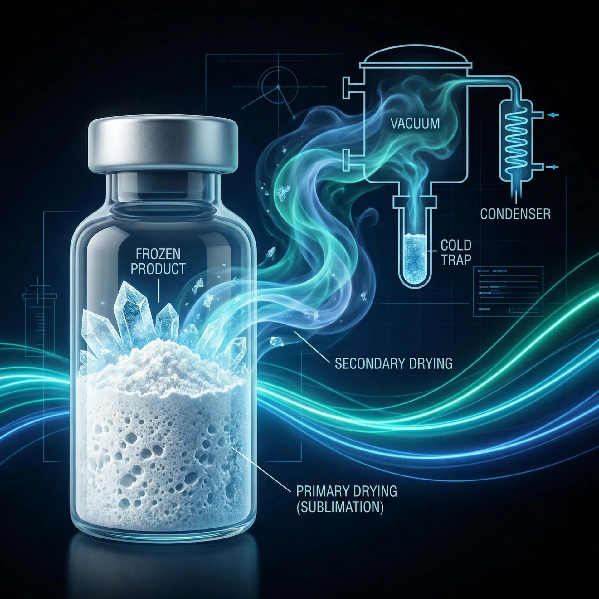 Lyophilization (Freeze-Drying) illustration
