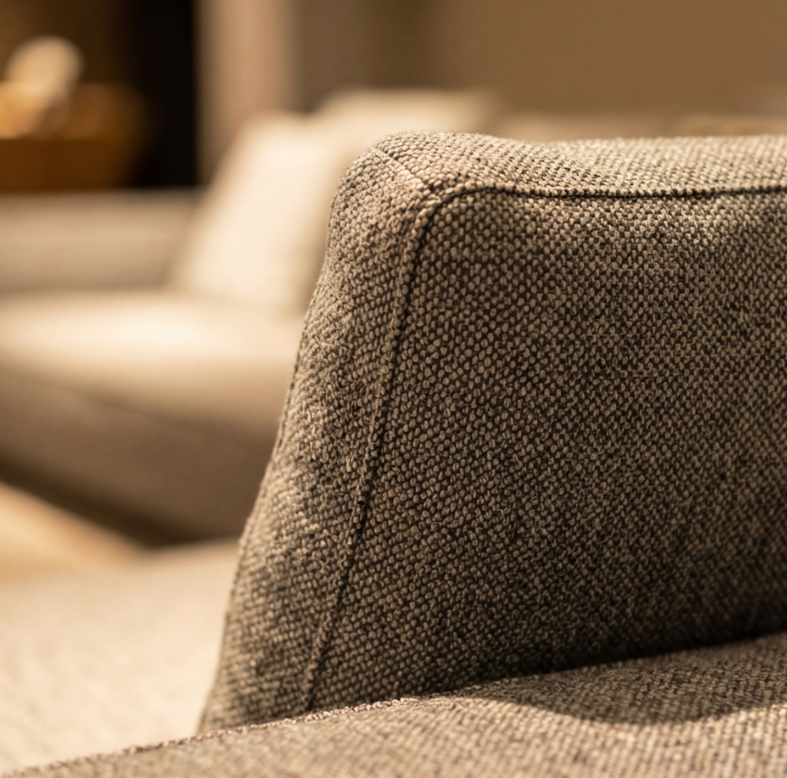 The Horizon Sofa close-up showing material texture and craftsmanship