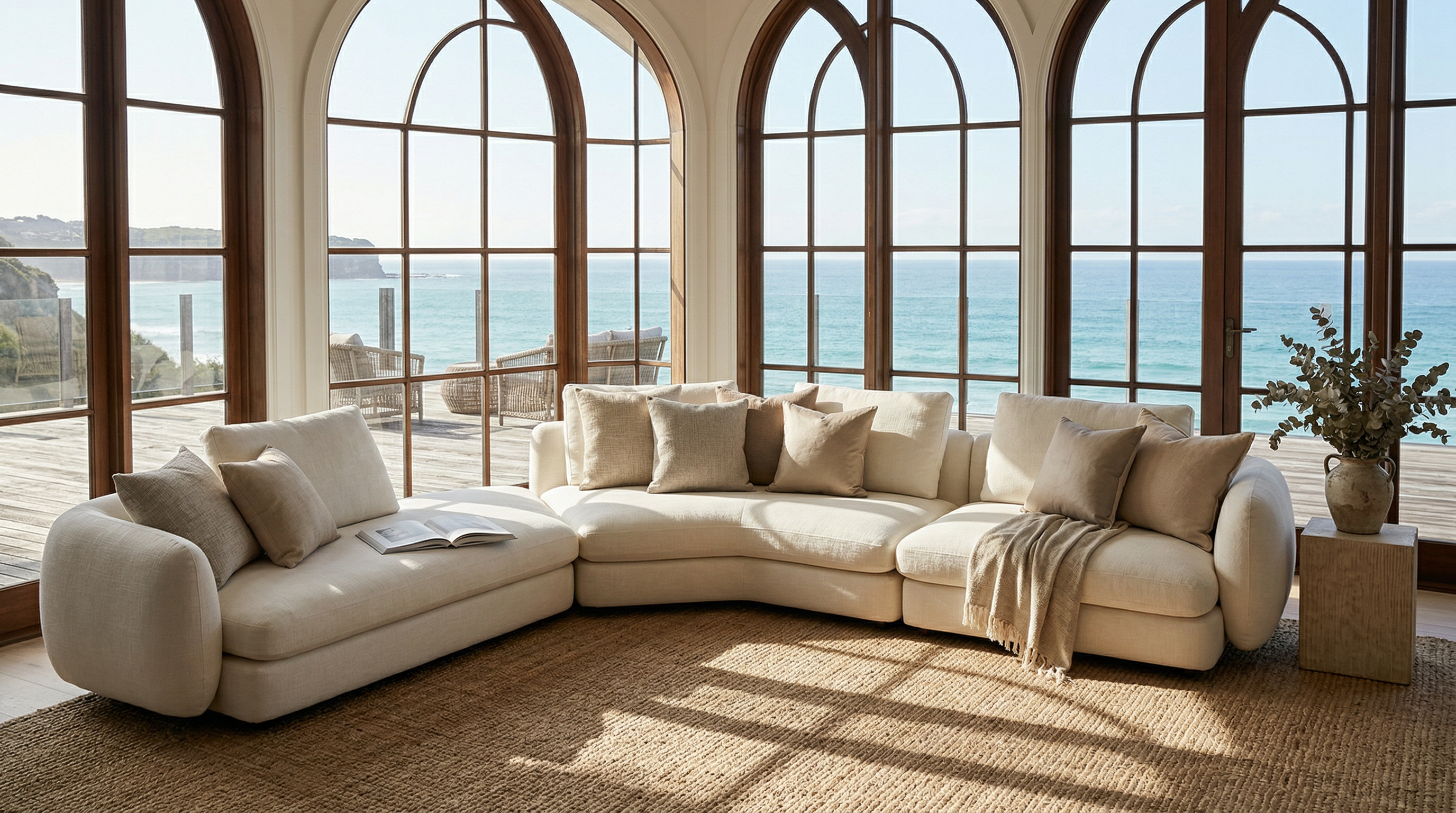 The Saint-Germain Corner Sofa designer furniture styled in a modern Australian living space