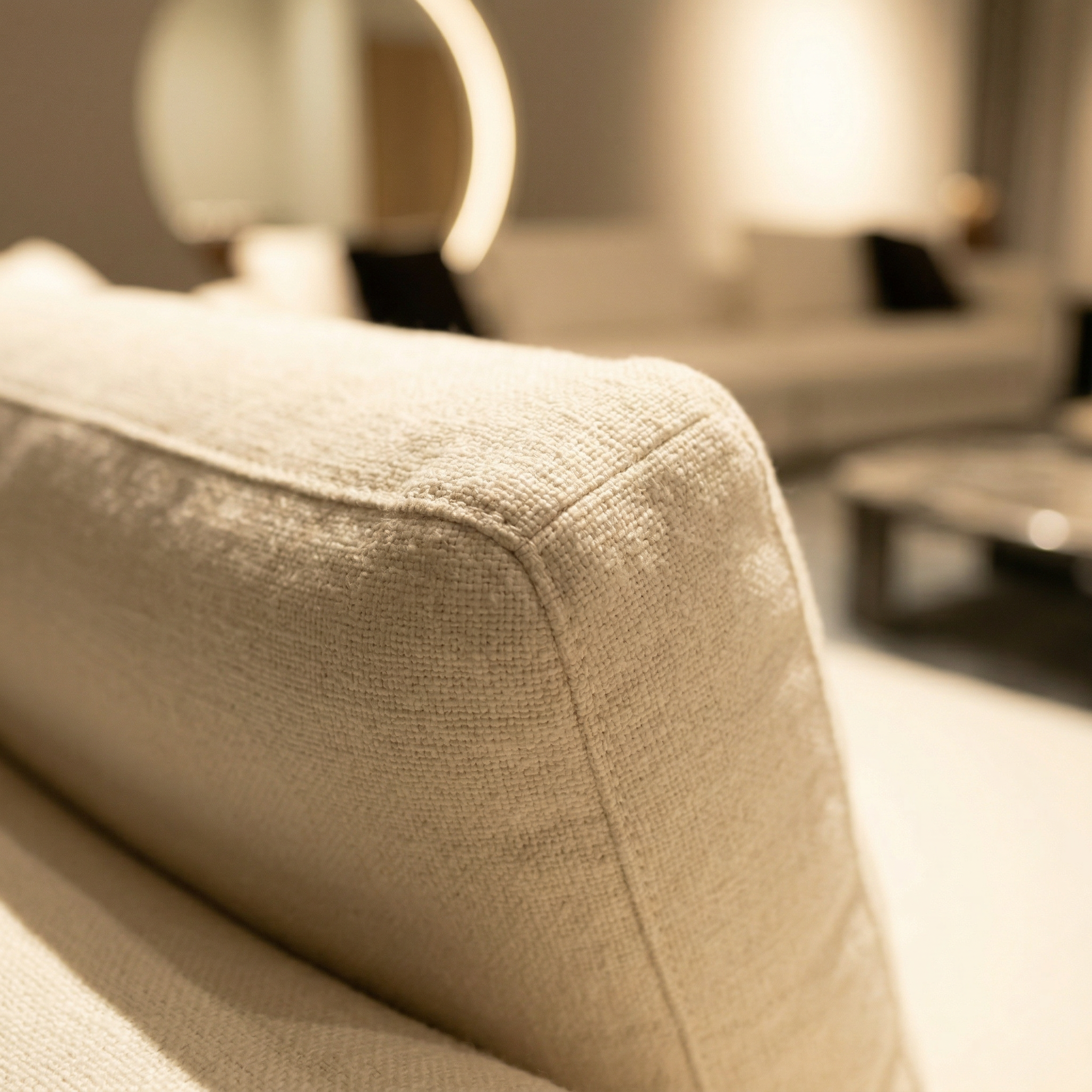 The Saint-Germain Corner Sofa close-up showing material texture and craftsmanship