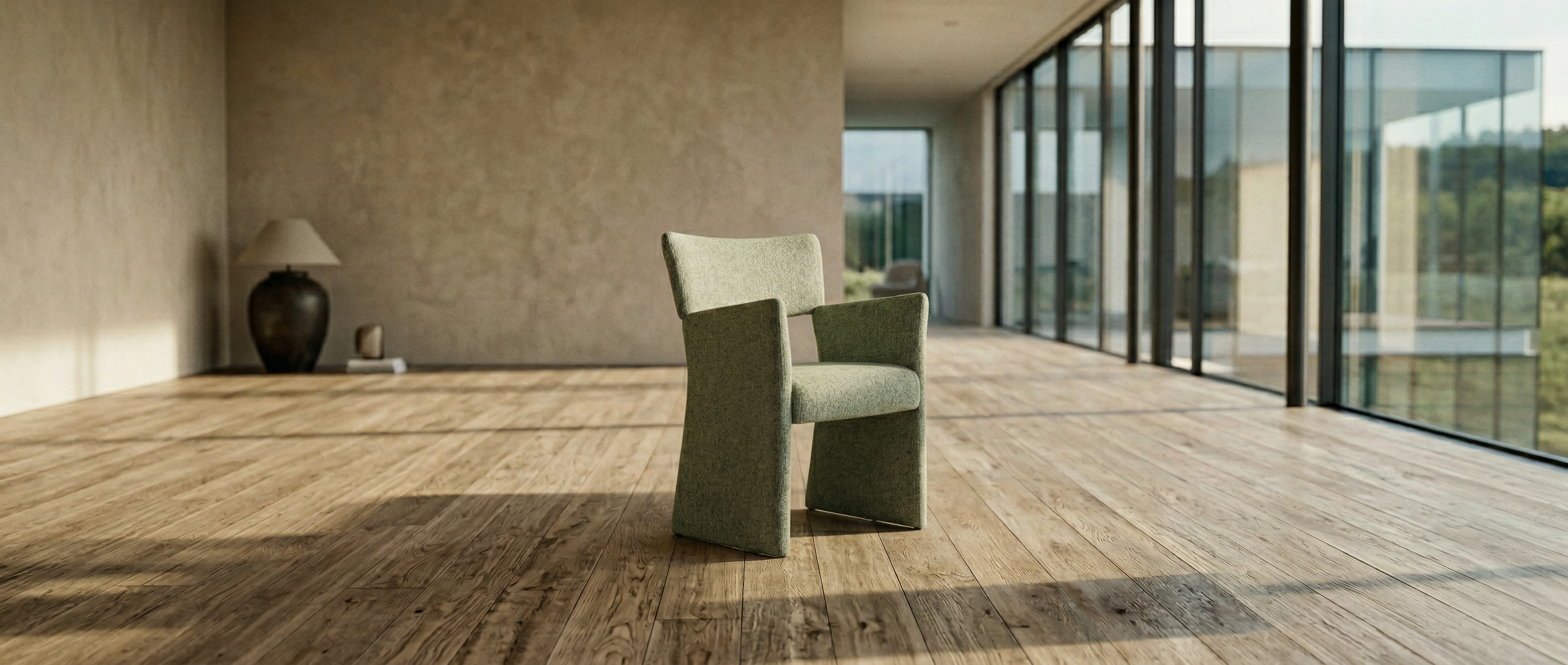 The Leisure Dining Chair hero shot showcasing premium design