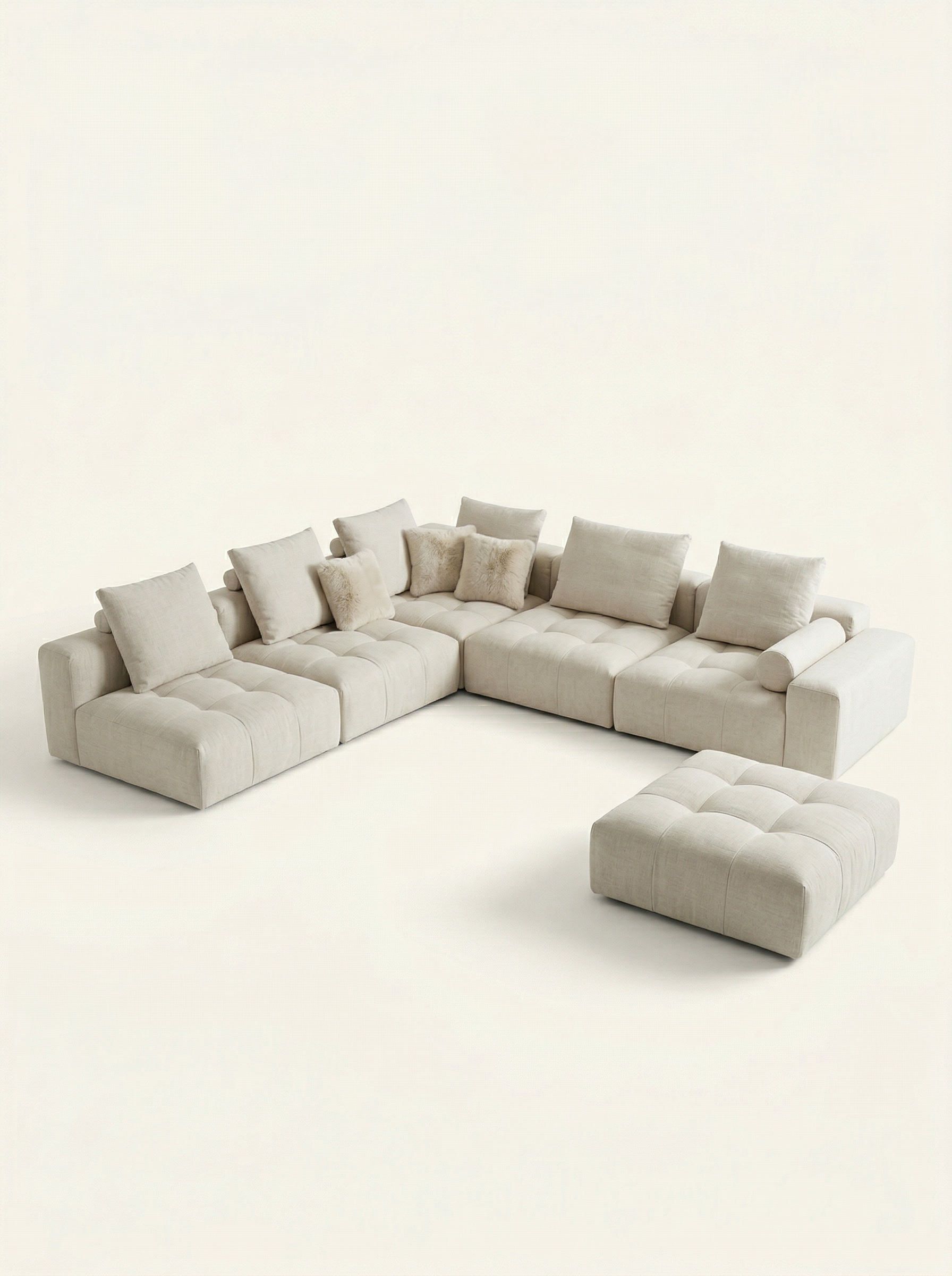 The Pixel Modular Sofa - front view on white background