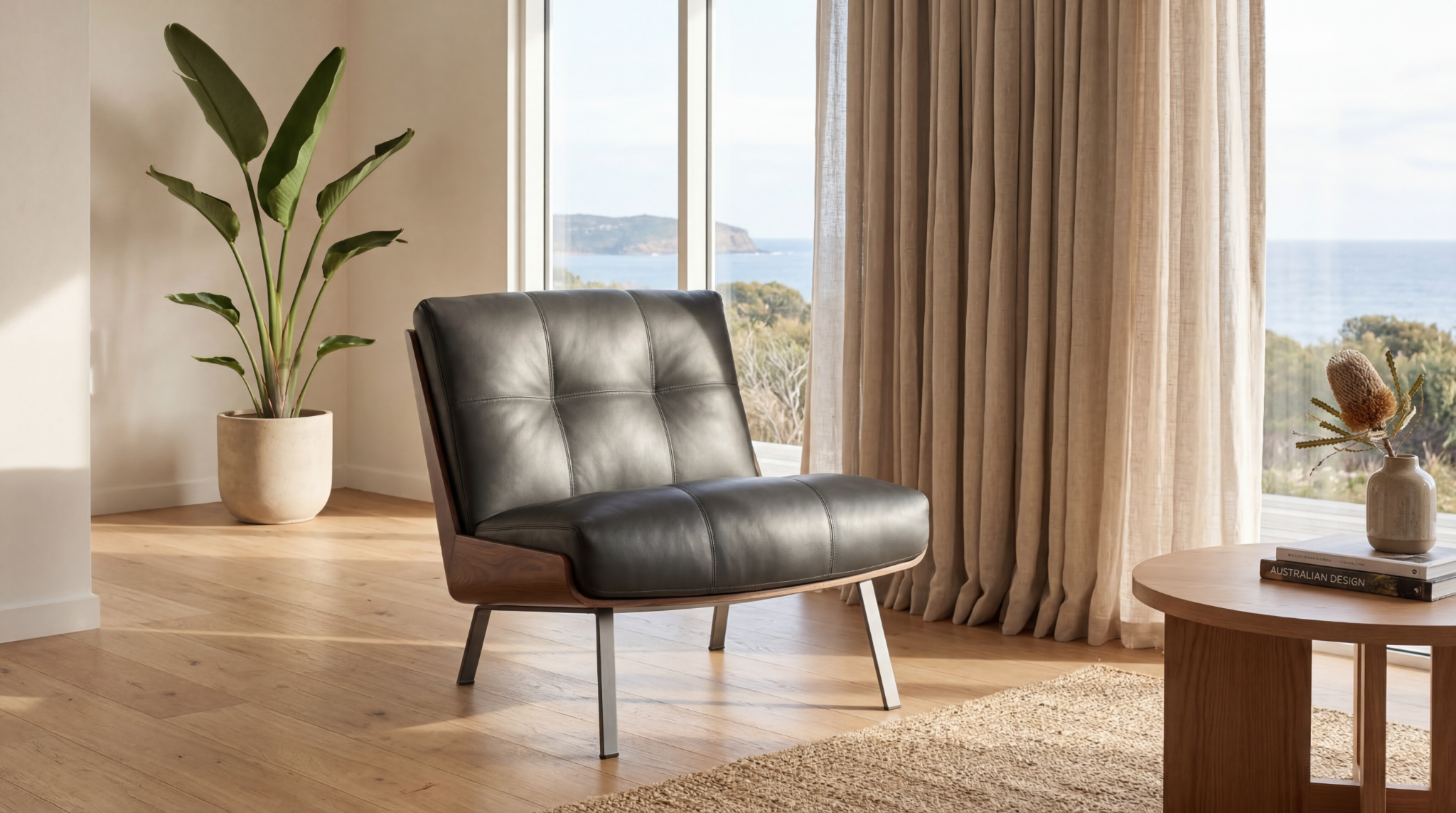 Atria Lounge Chair - lifestyle view by FOBOO