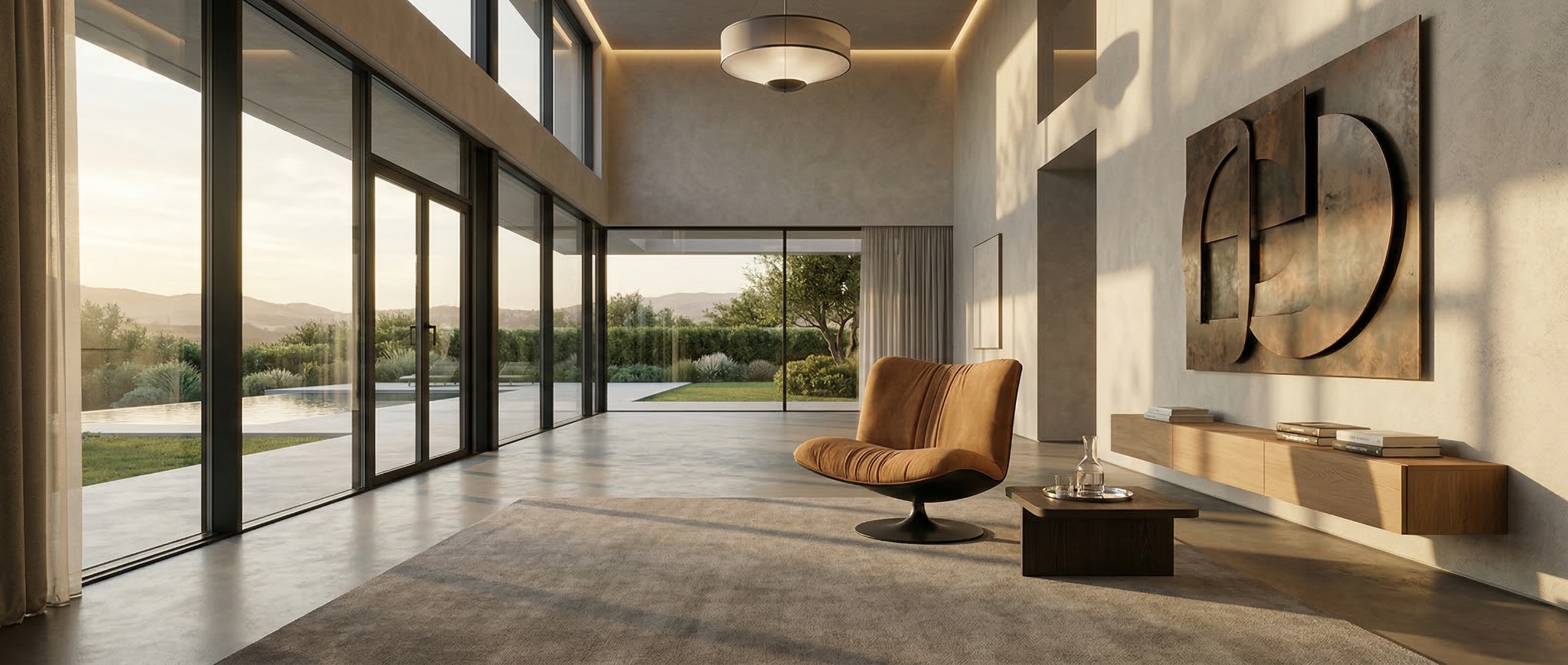 The Solace Armchair hero shot showcasing premium design