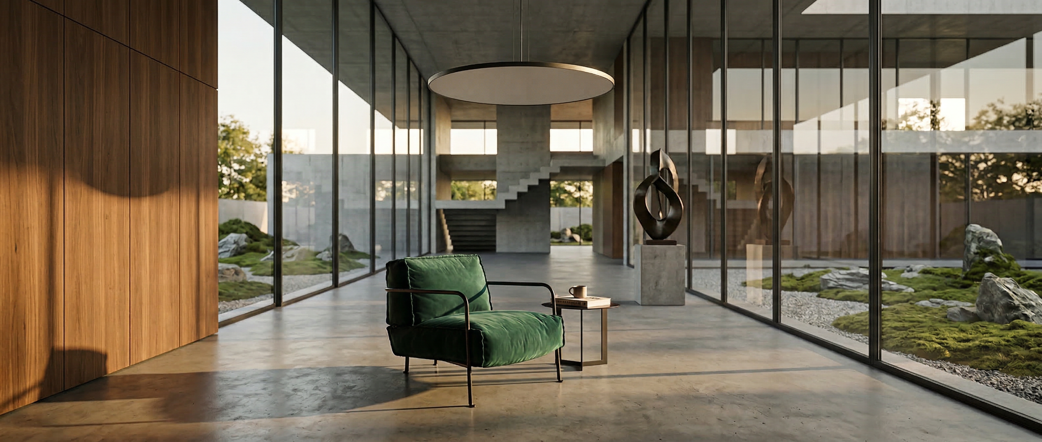 The Vanta Lounge Chair - cinematic hero shot