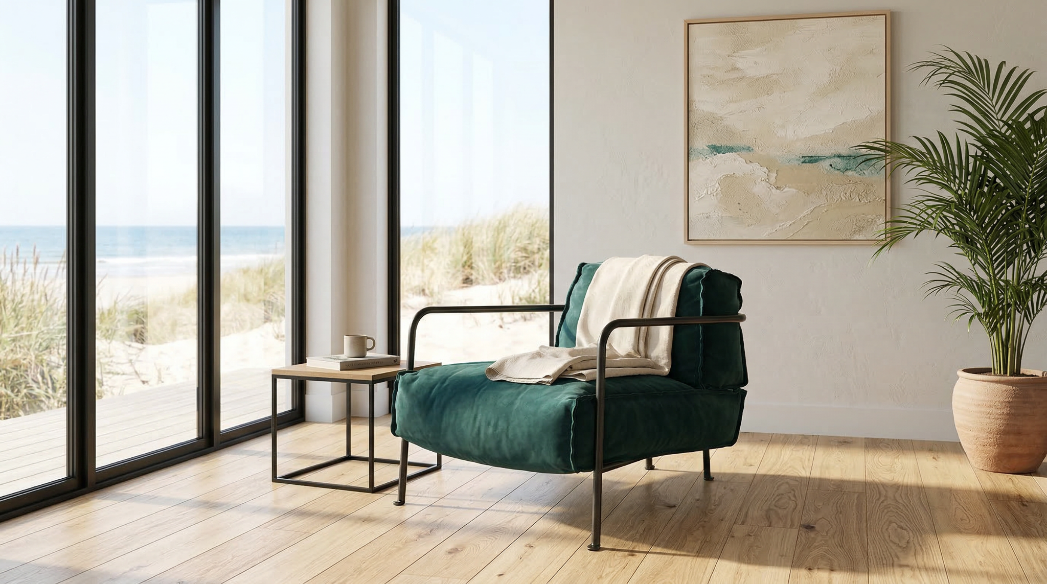 Vanta Lounge Chair - lifestyle view by FOBOO