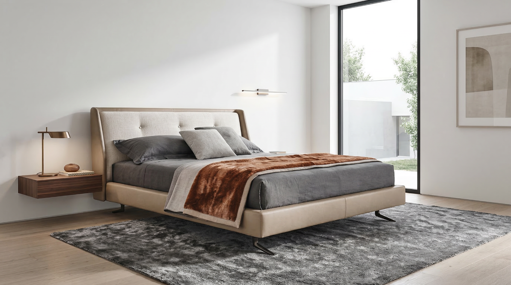 Arlo Platform Bed - lifestyle view by FOBOO
