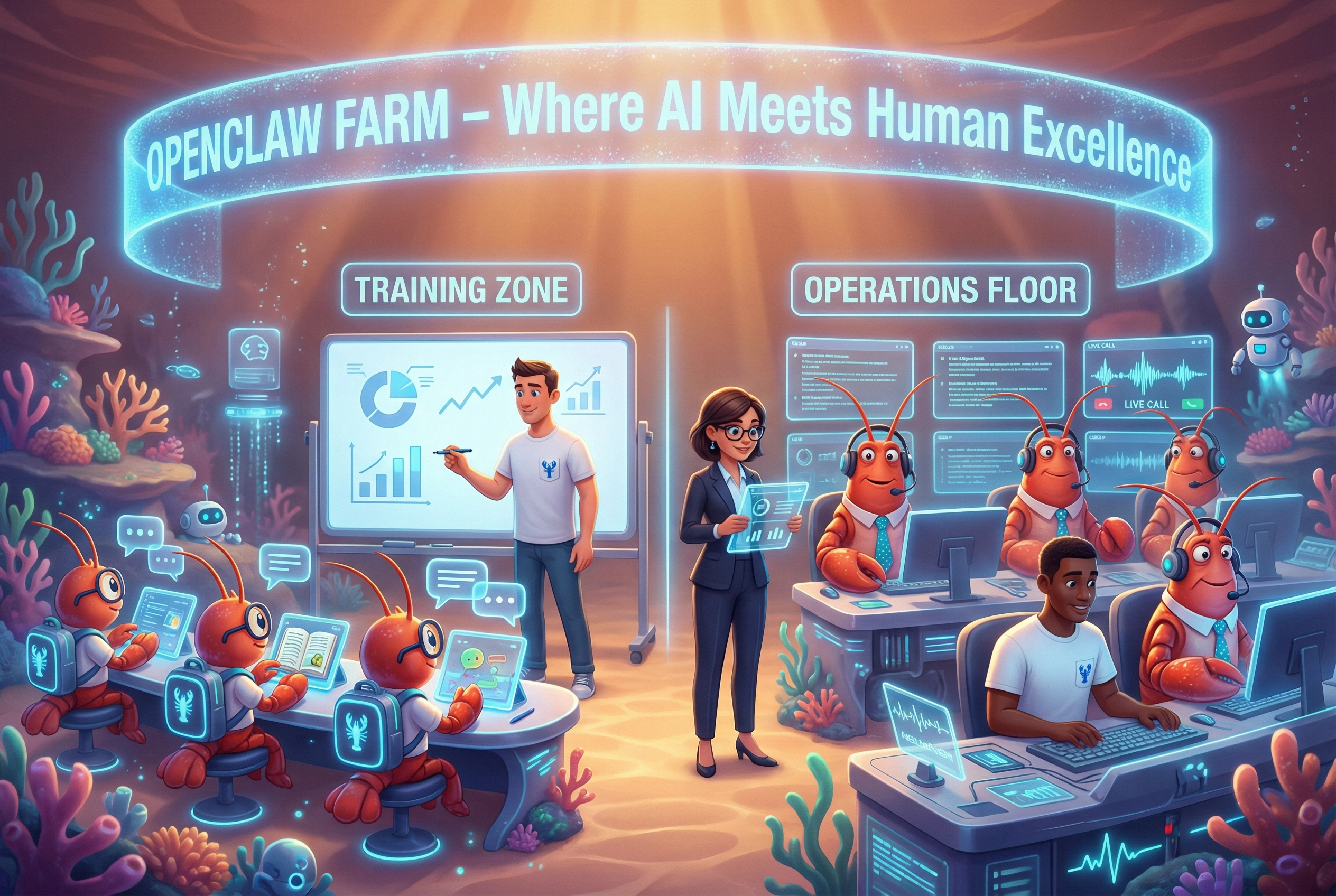 Callnovo AI龙虾养殖基地与真人专家中心