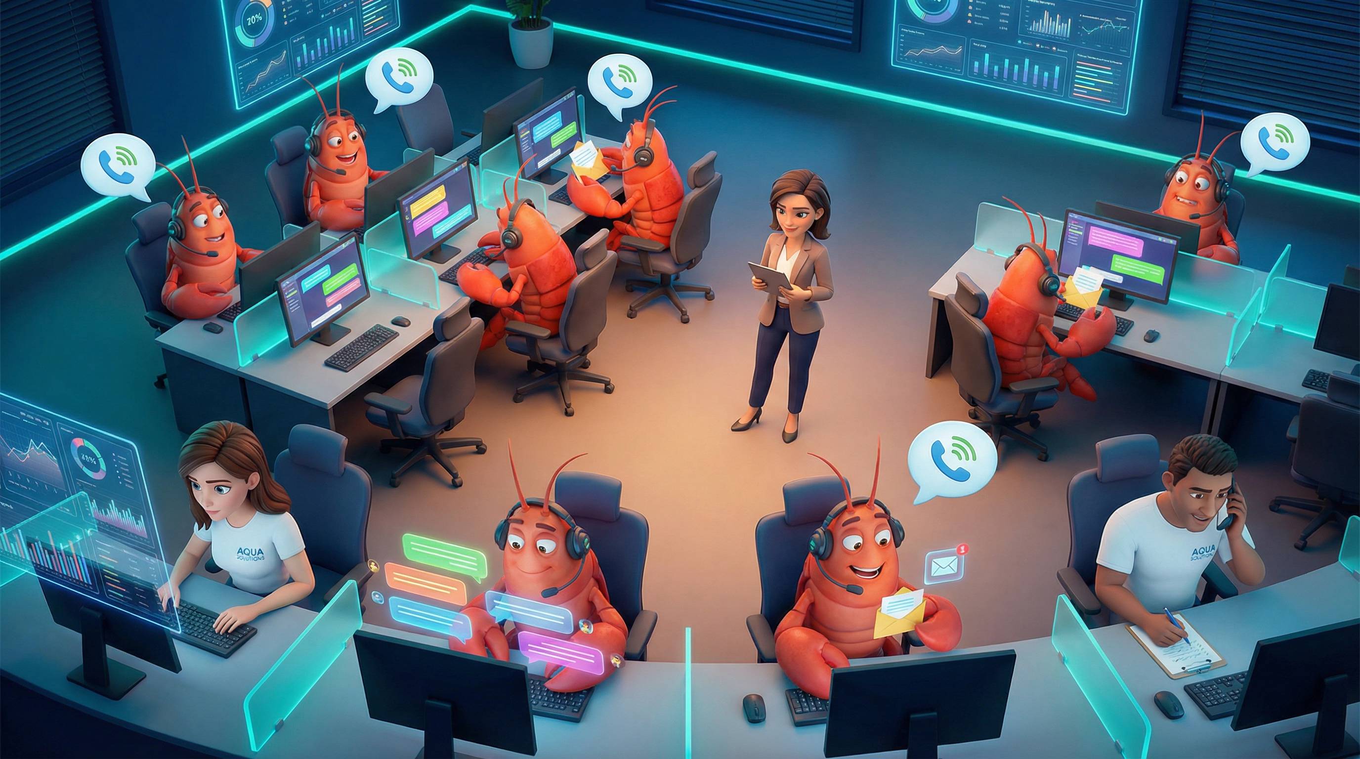 OpenClaw AI龙虾与真人客服协作