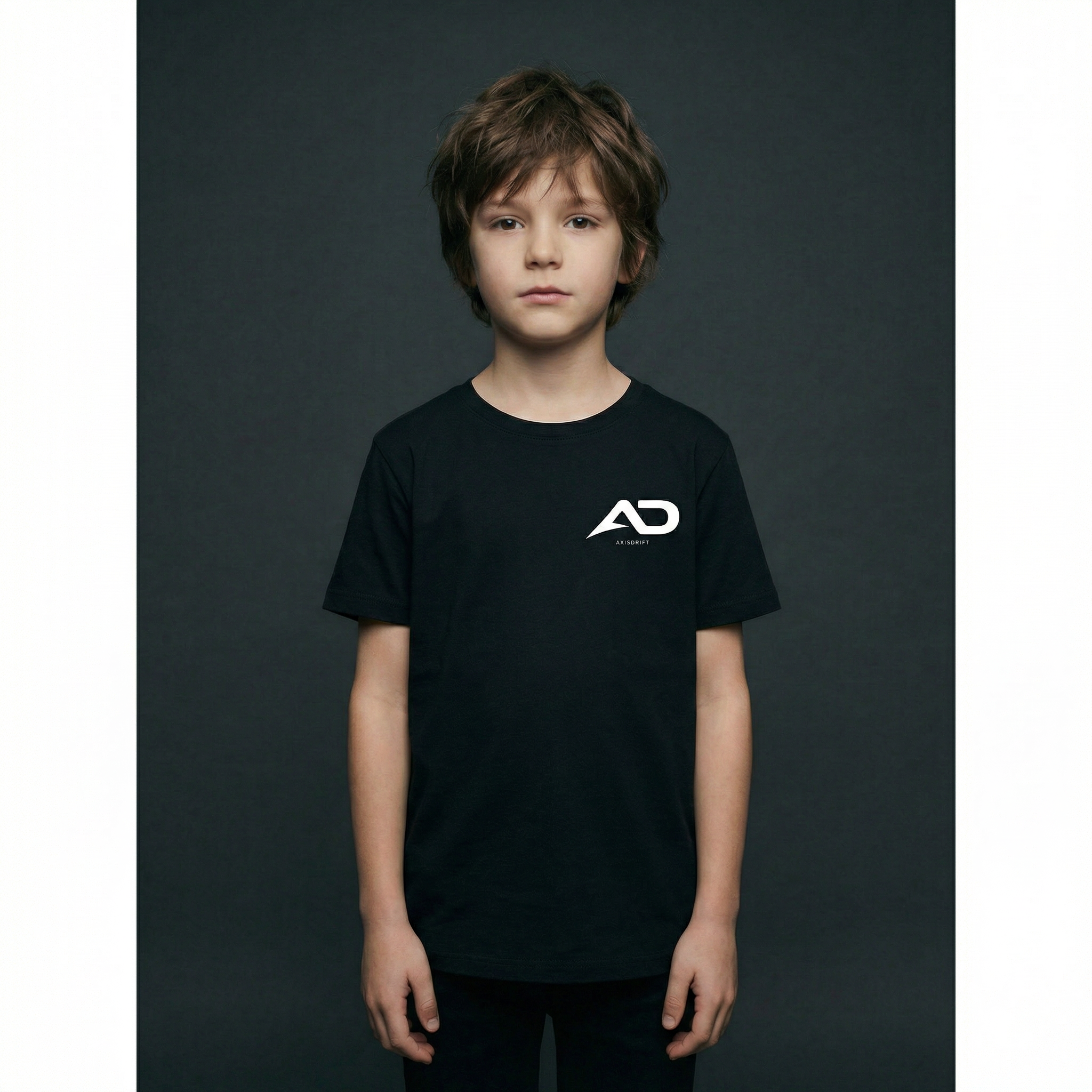 AD Tee Kids Black Front
