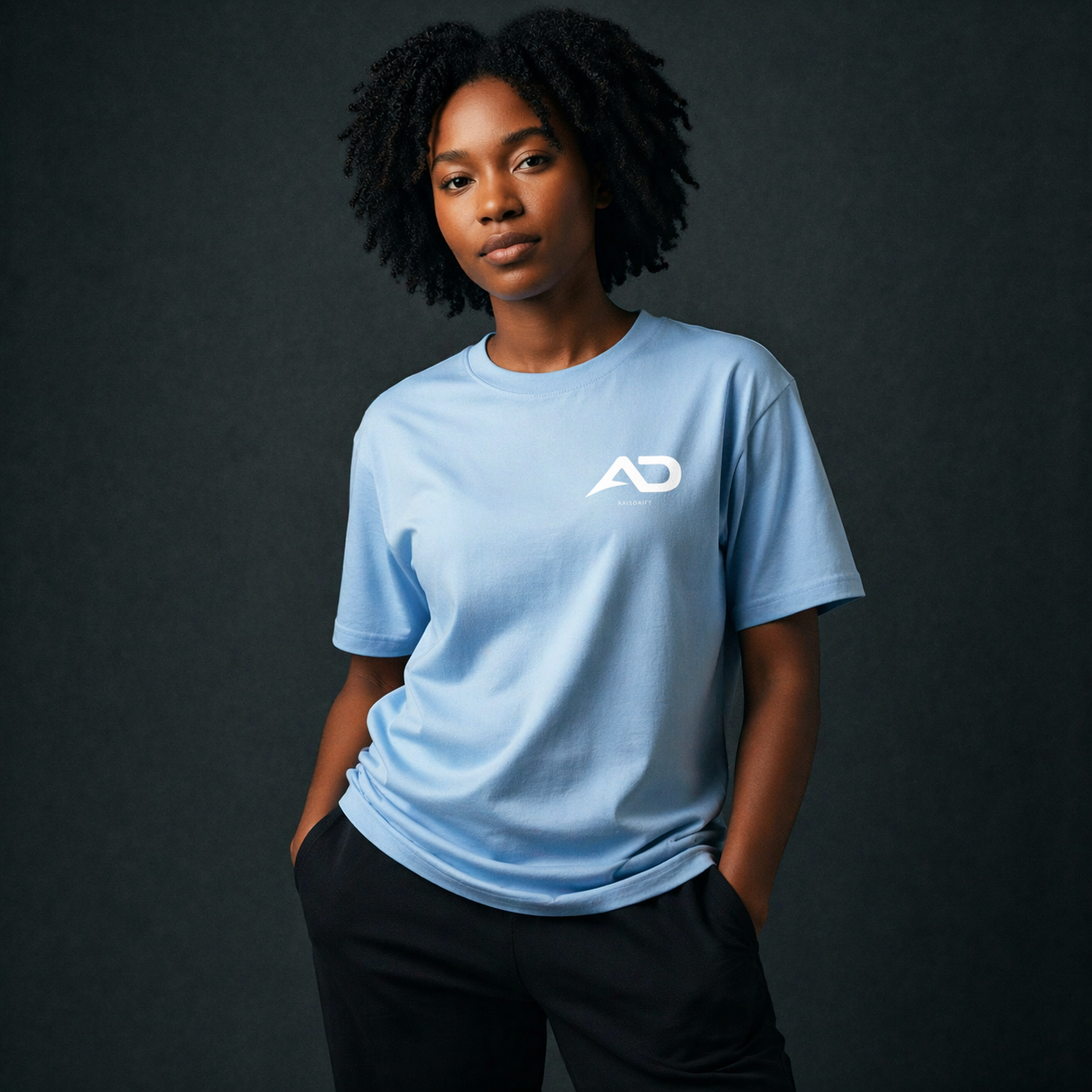 AD Organic Tee Natural Front