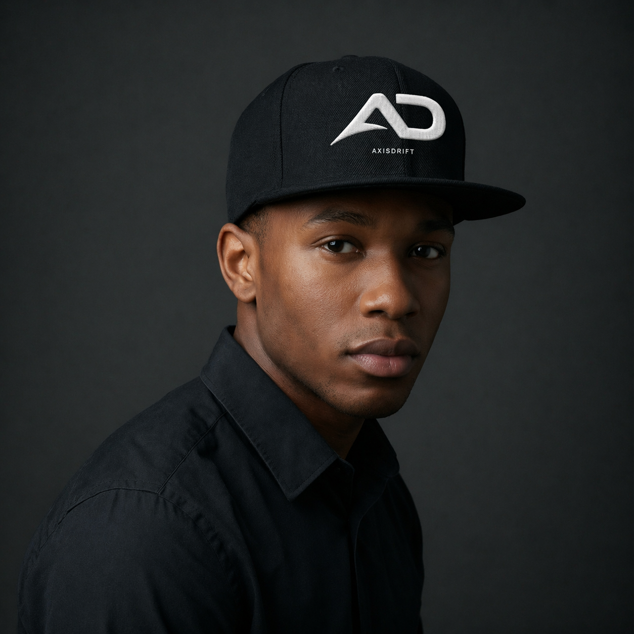 AD Snapback Black Front