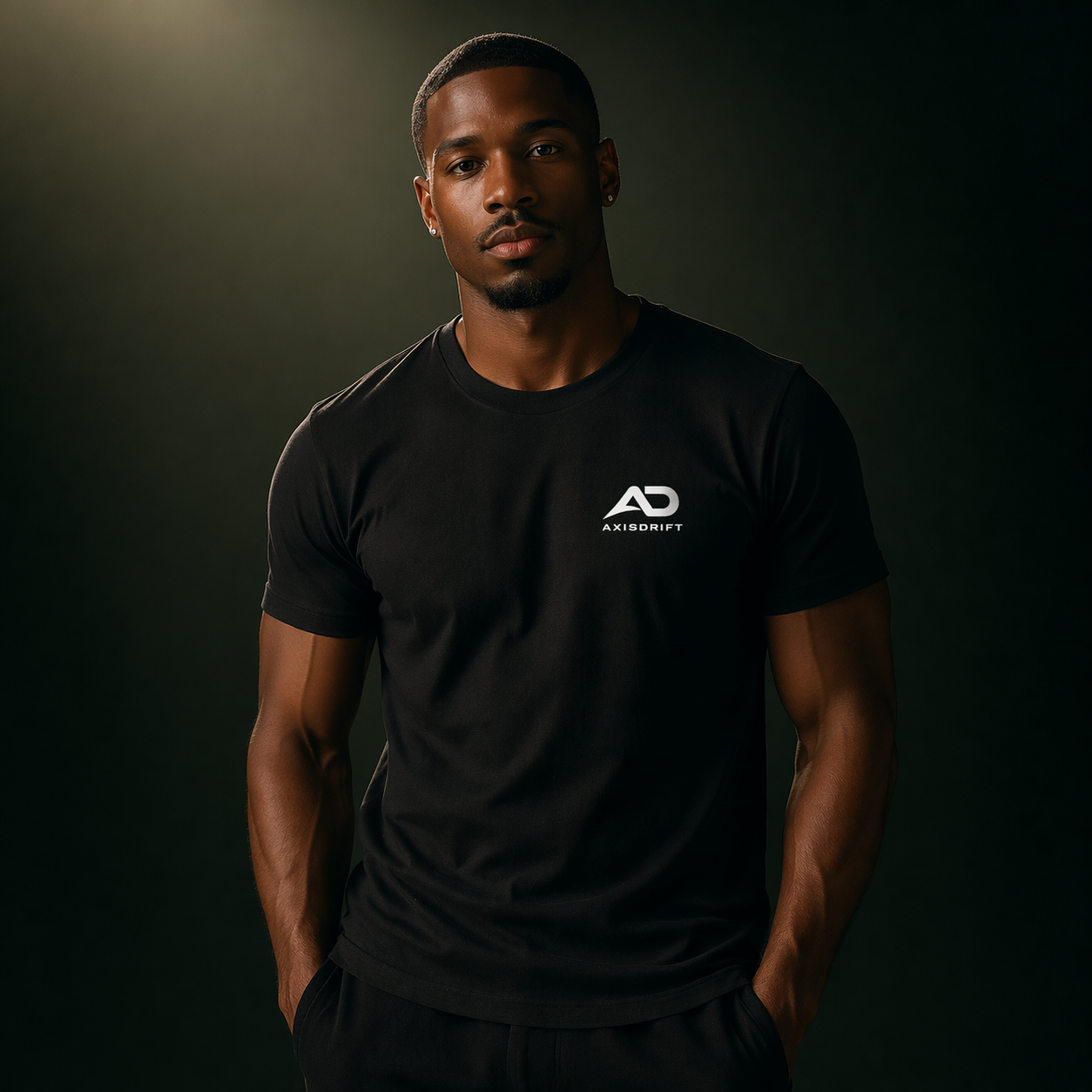 AD Tee Men's Black Front