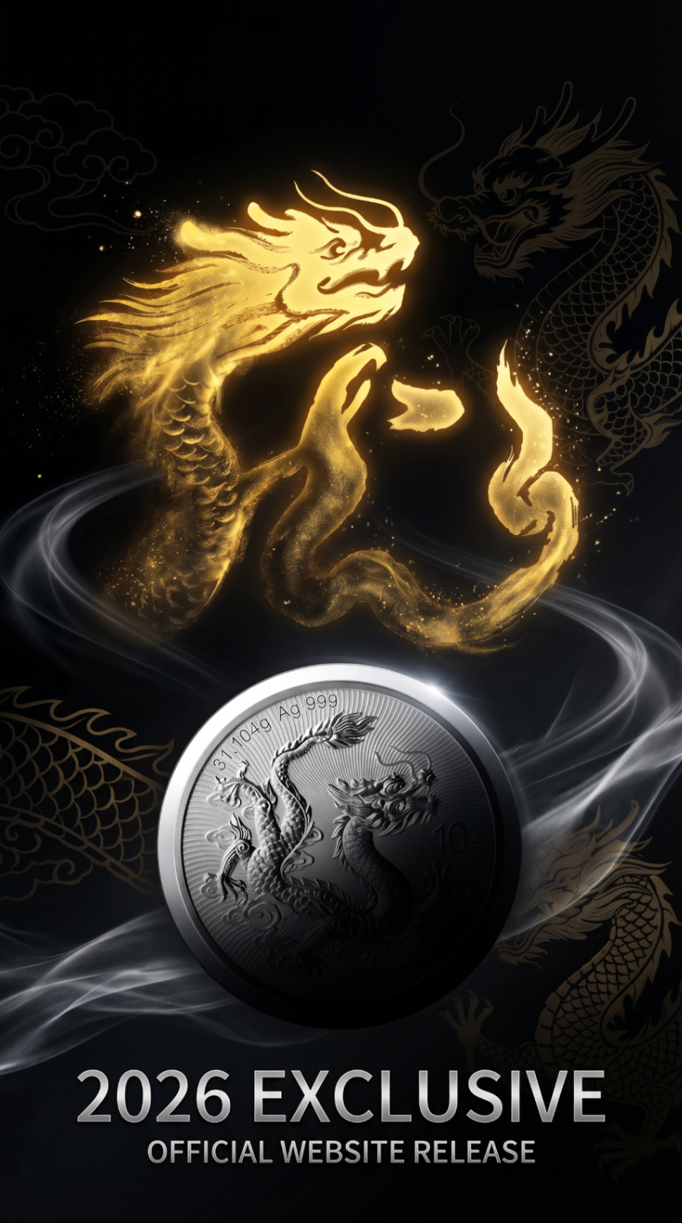 2026 Dragon Silver Coin - Official Website Exclusive Pre-order - View 1