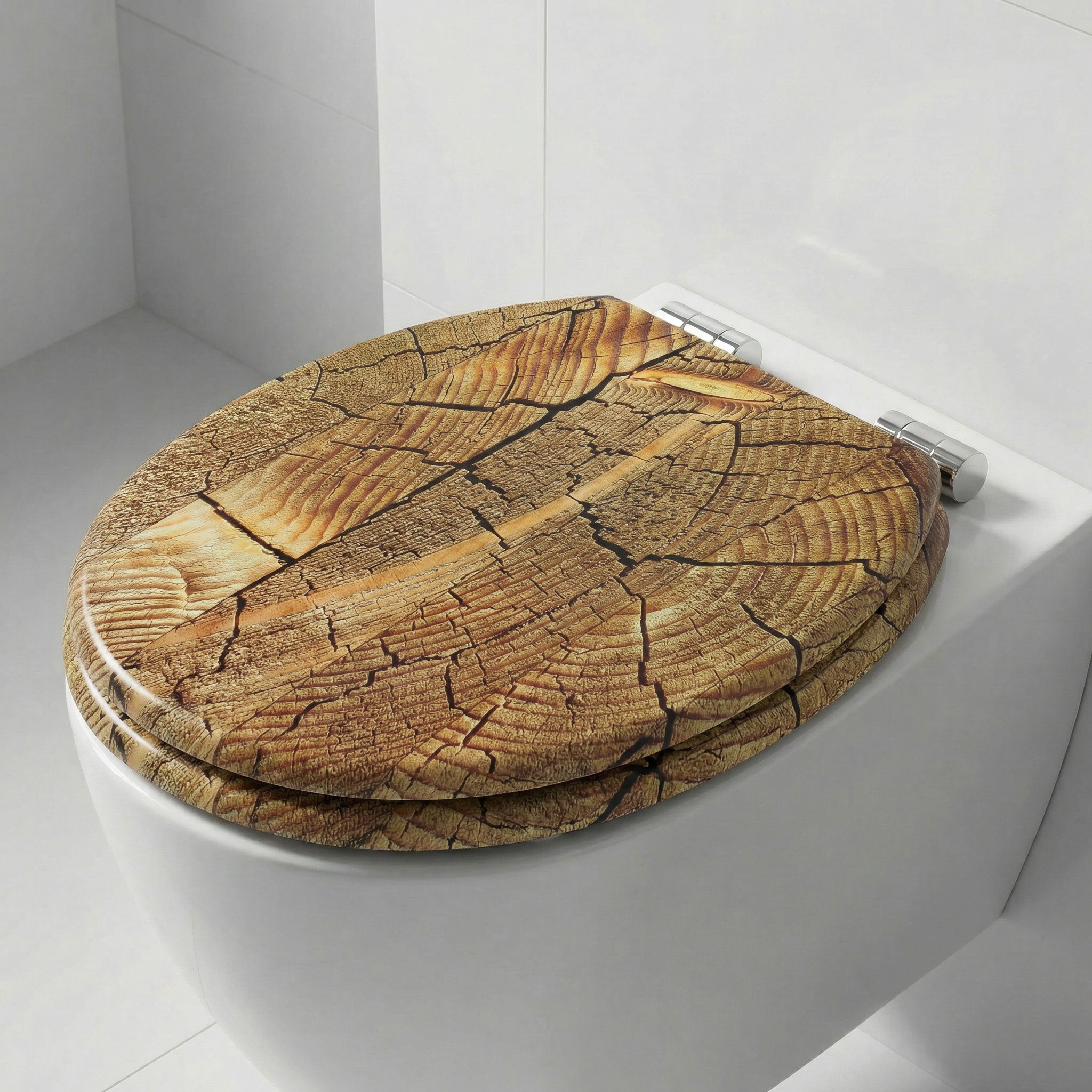 Nahaufnahme der SoftClose-Funktion eines WC-Sitzes