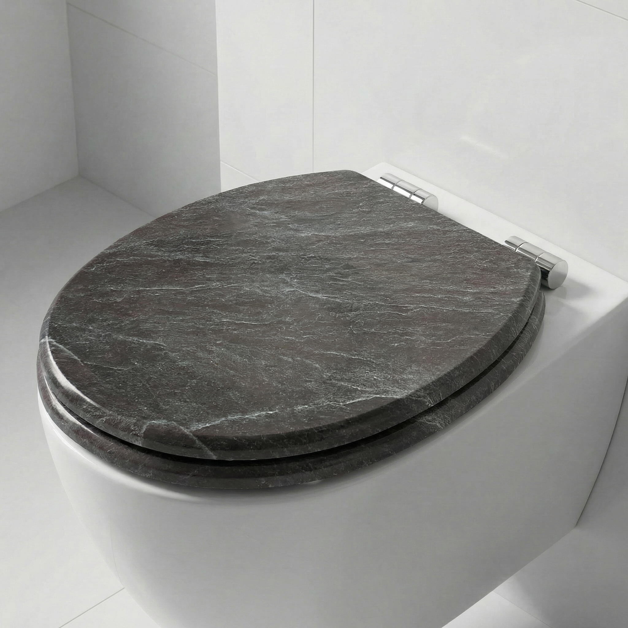 Nahaufnahme des LED-Nachtlichts am WC-Sitz