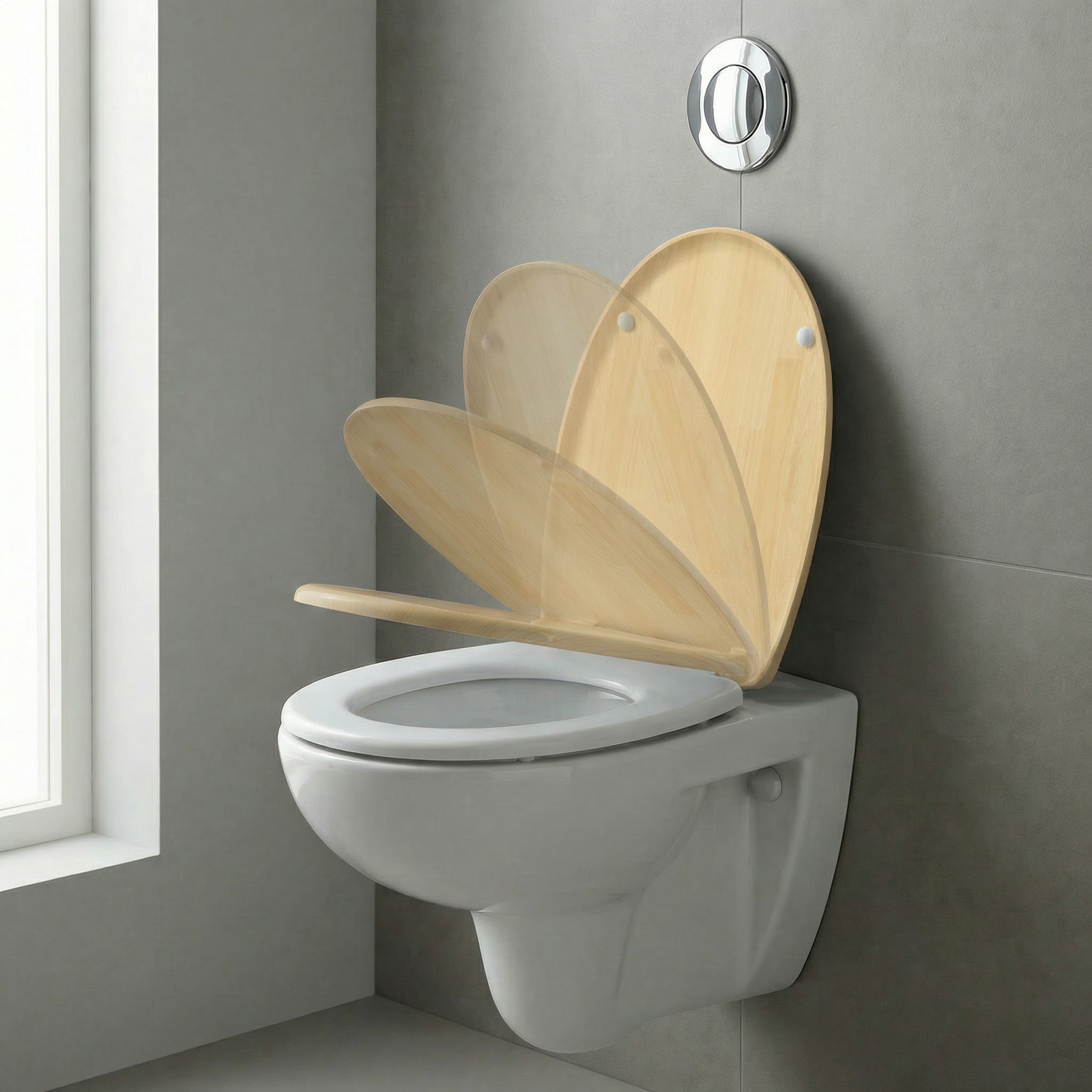 Nahaufnahme des Scharniers eines Duravit Happy D.2 WC-Sitzes mit Absenkautomatik