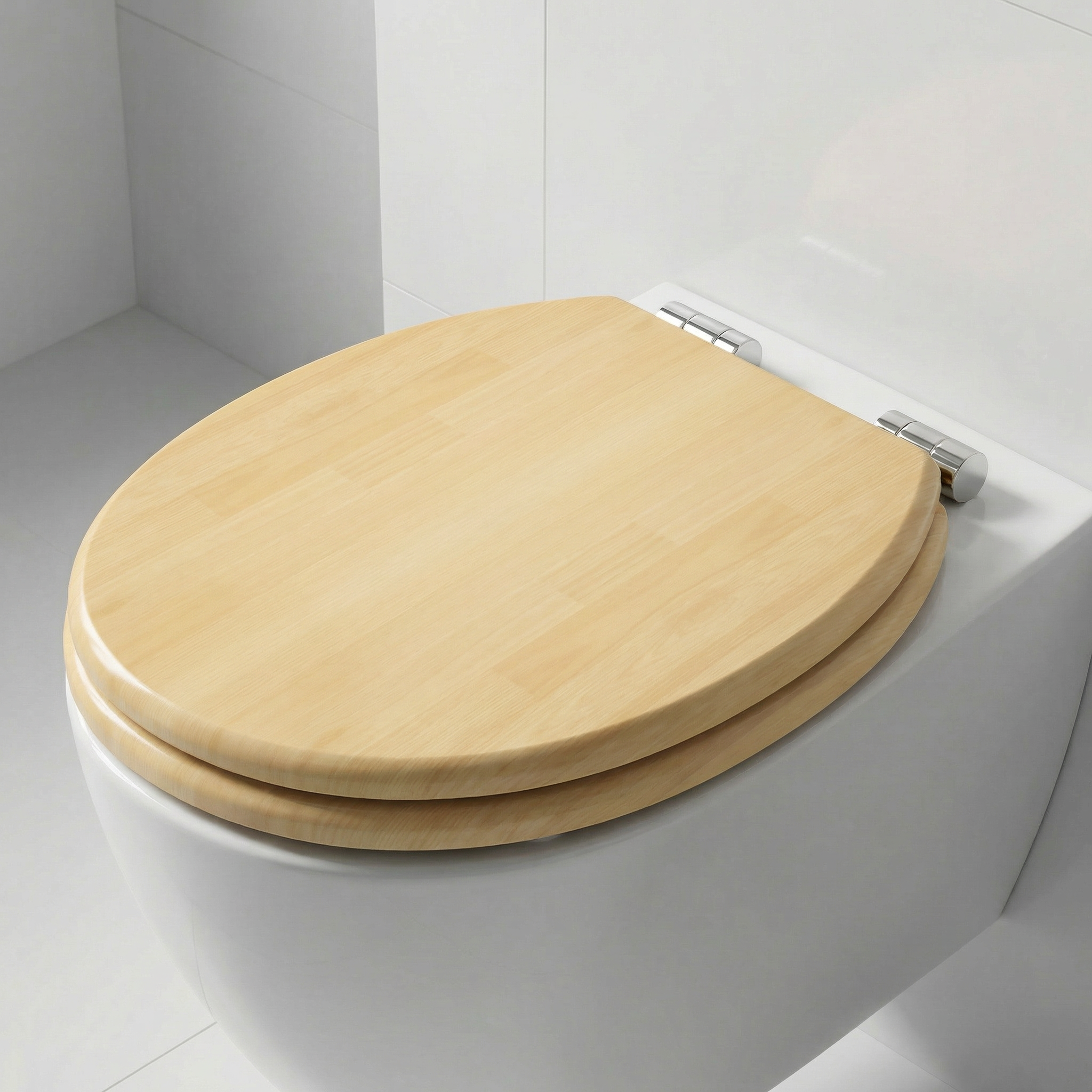 Detailansicht eines WC-Sitzes mit SoftClose- und QuickRelease-Funktion