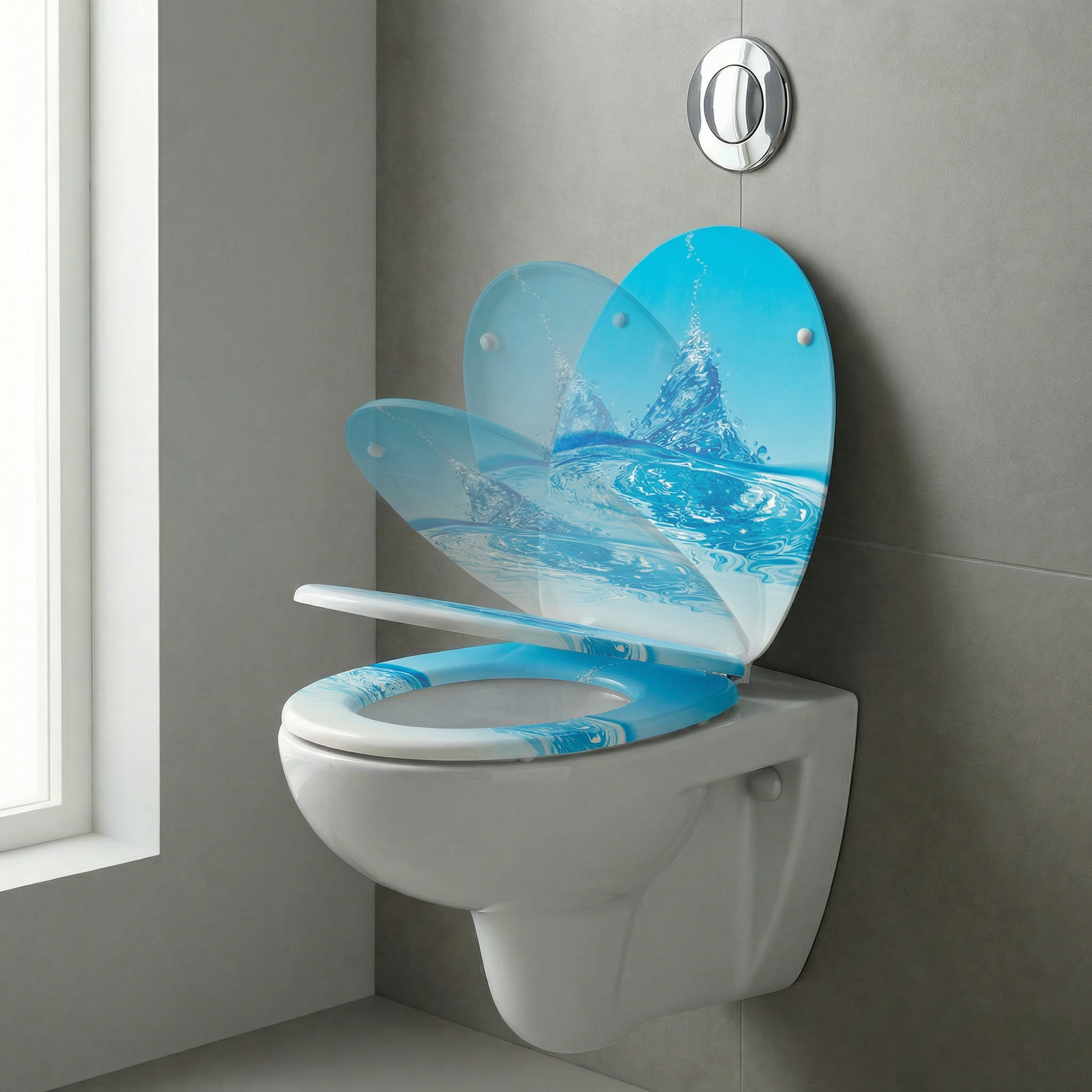 Laufen Kartell WC-Sitz in einem modernen Badezimmer