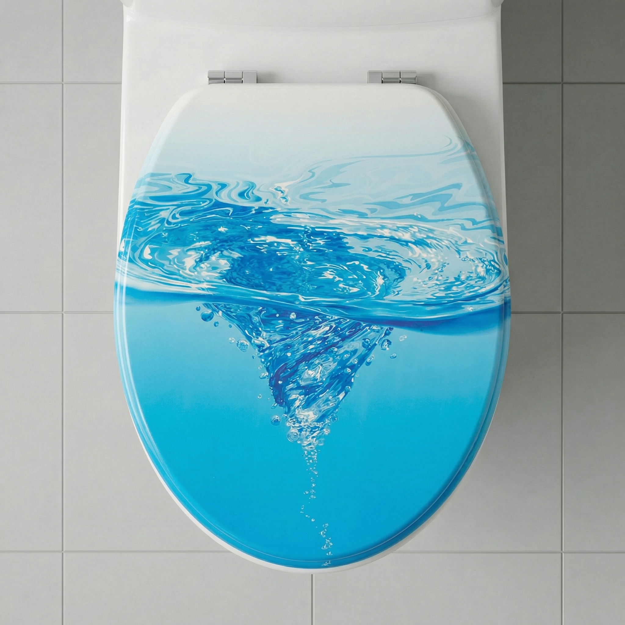 Modernes Badezimmer mit Geberit Smyle WC und passendem WC-Sitz