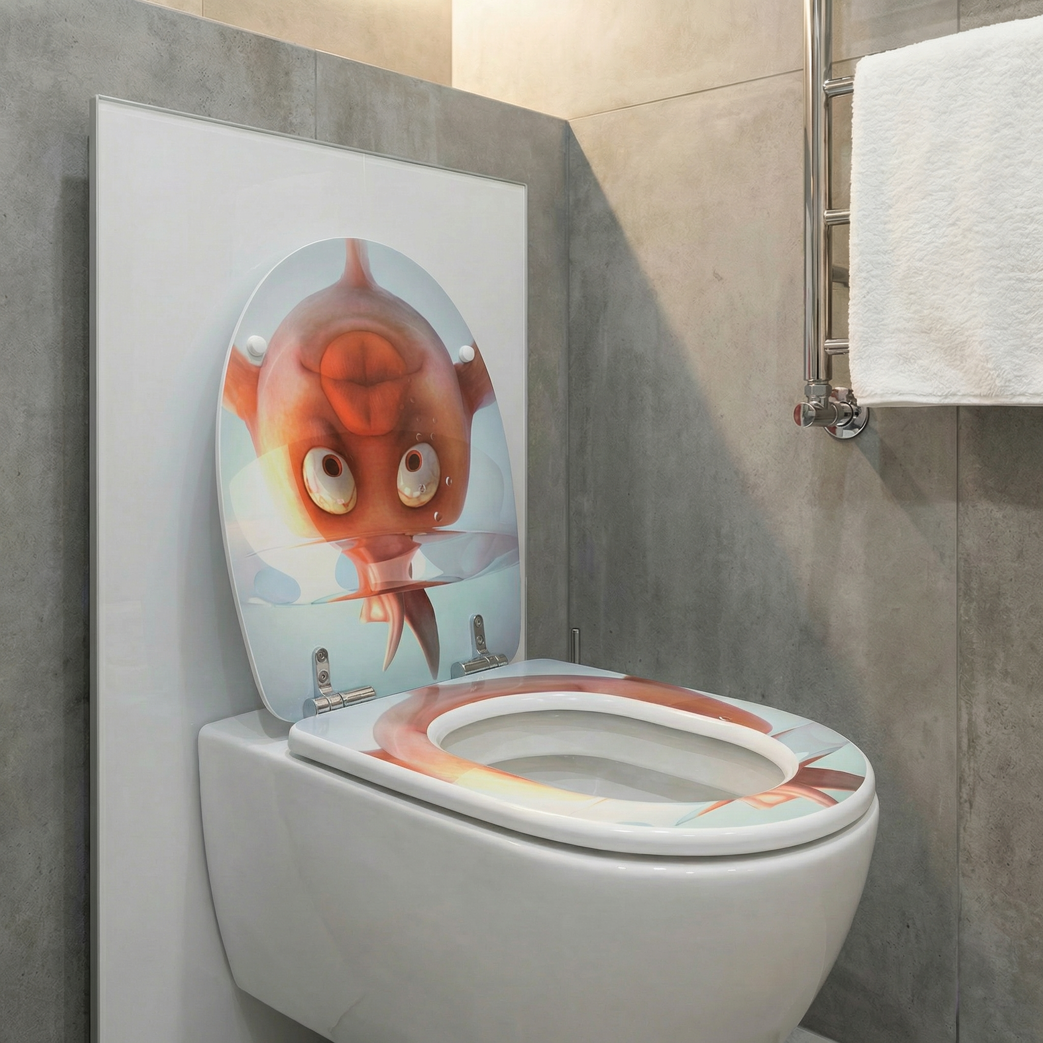 Duravit Happy D.2 WC-Sitz in einem modernen Badezimmer