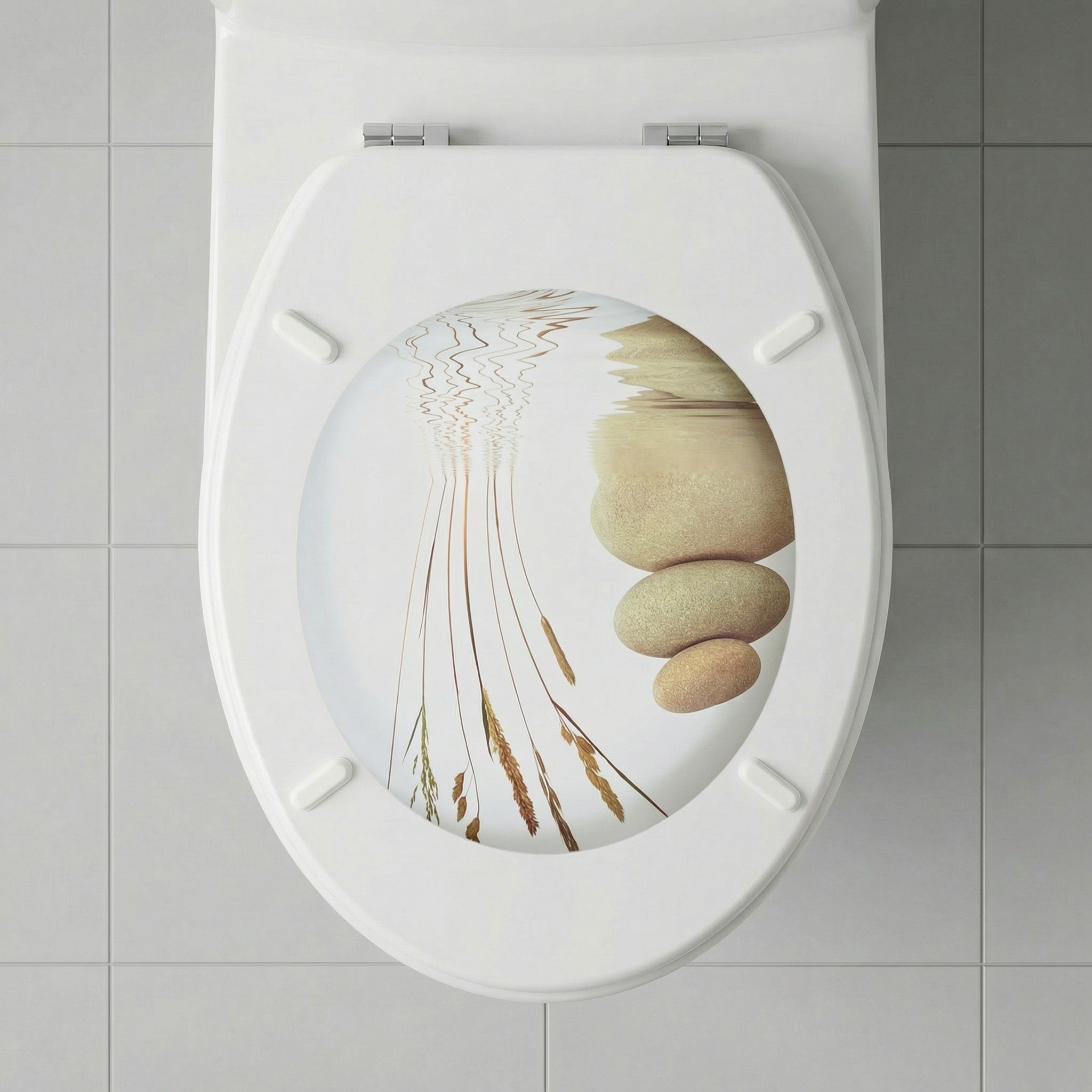 Nahaufnahme eines WC-Sitzes mit QuickRelease-Funktion für einfache Reinigung