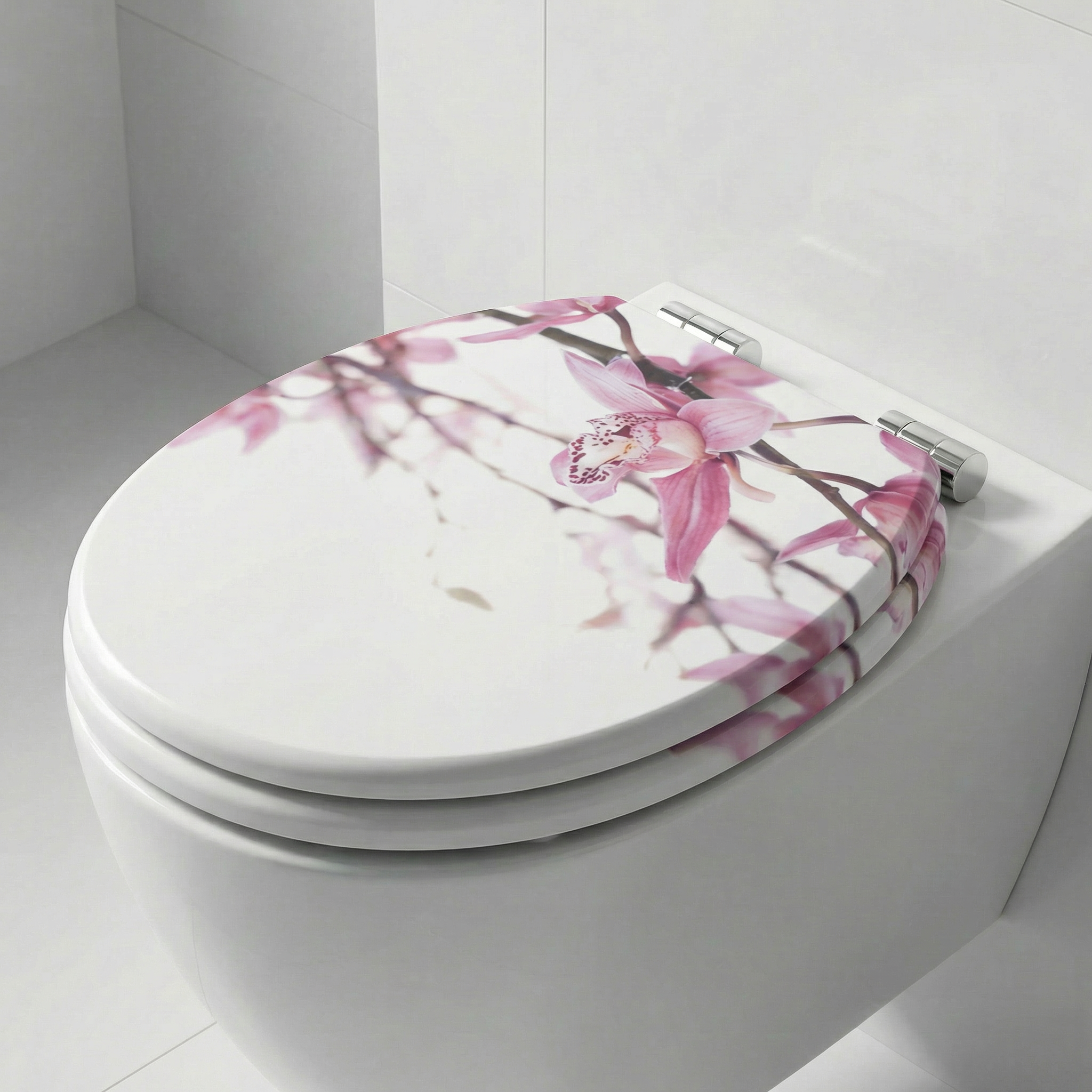 Detailansicht der Absenkautomatik eines WC-Sitzes