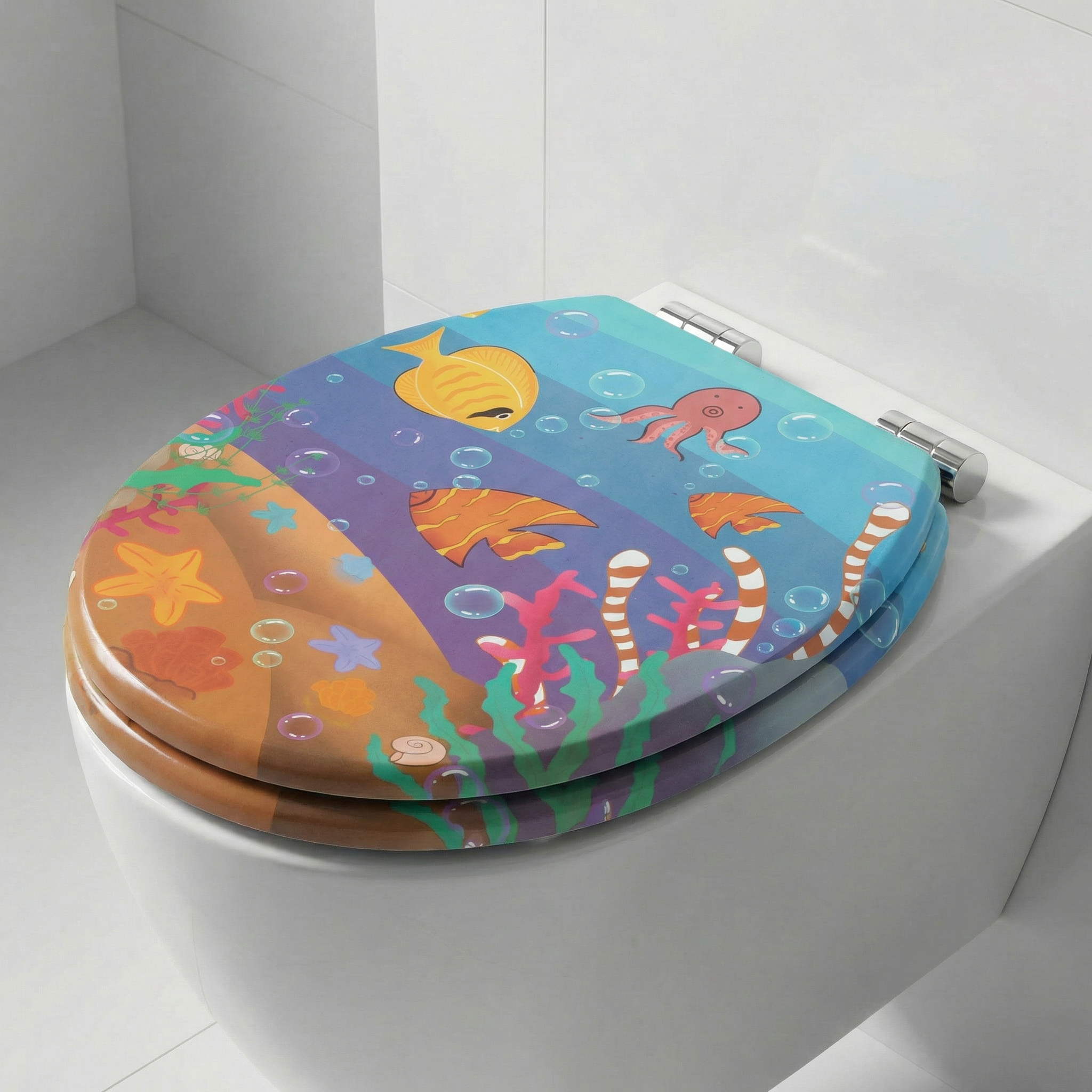 Übersicht verschiedener WC-Sitz Formen wie D-Form, O-Form und eckig