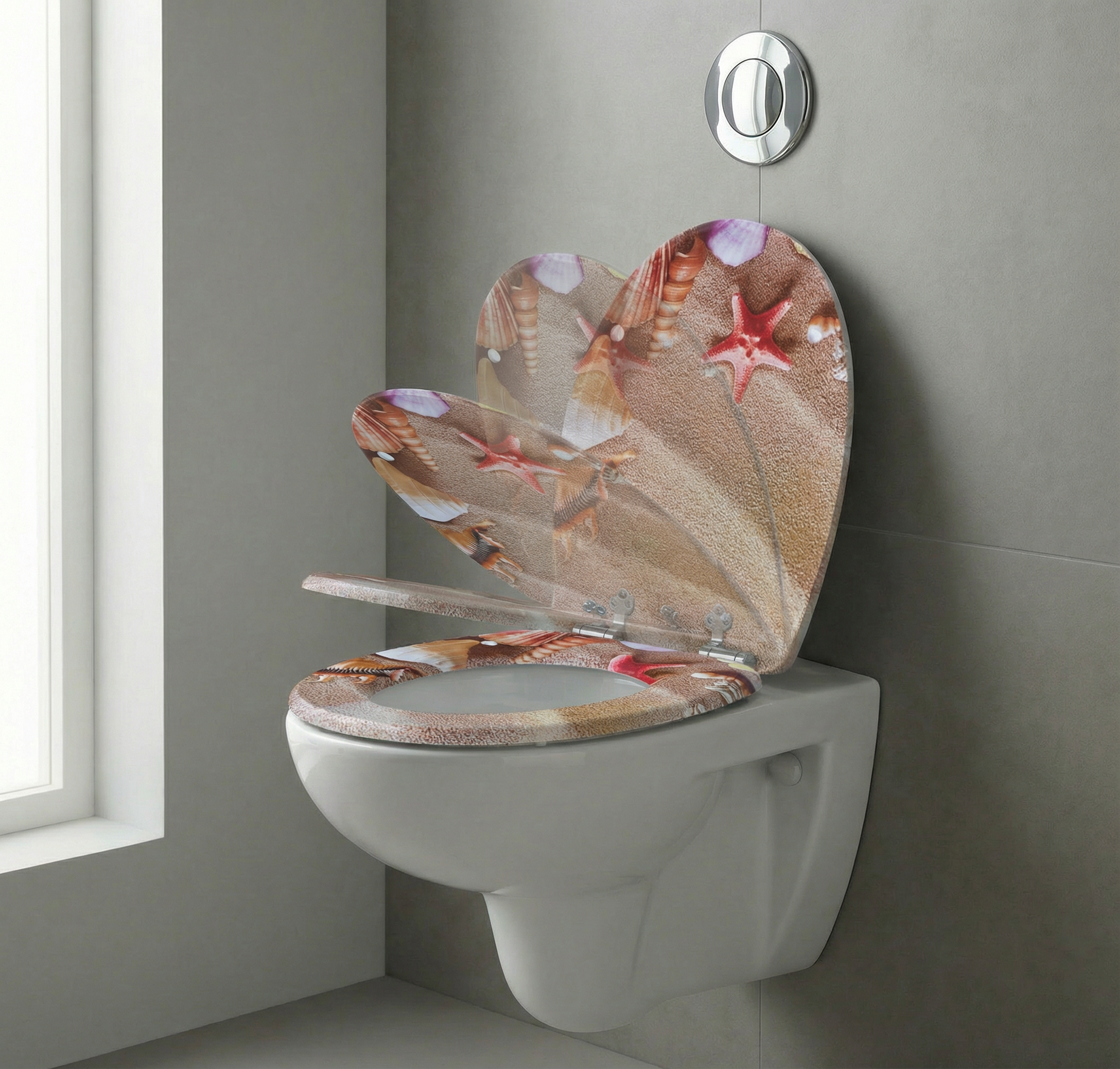 Sauberer Geberit WC-Sitz in einem modernen Badezimmer