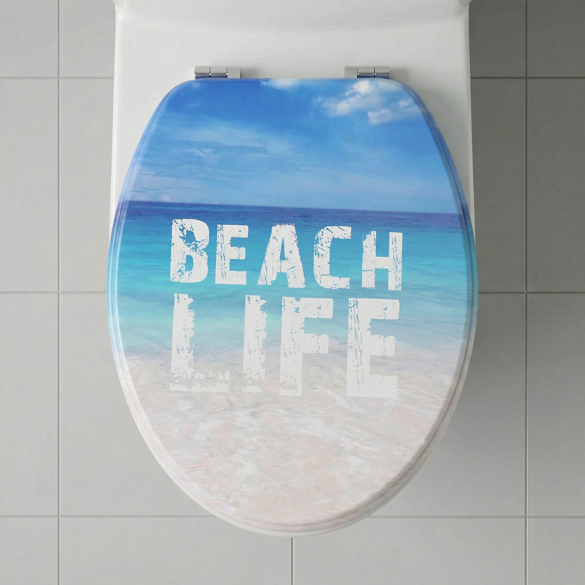 Geberit Acanto WC mit passendem WC-Sitz in modernem Badezimmer