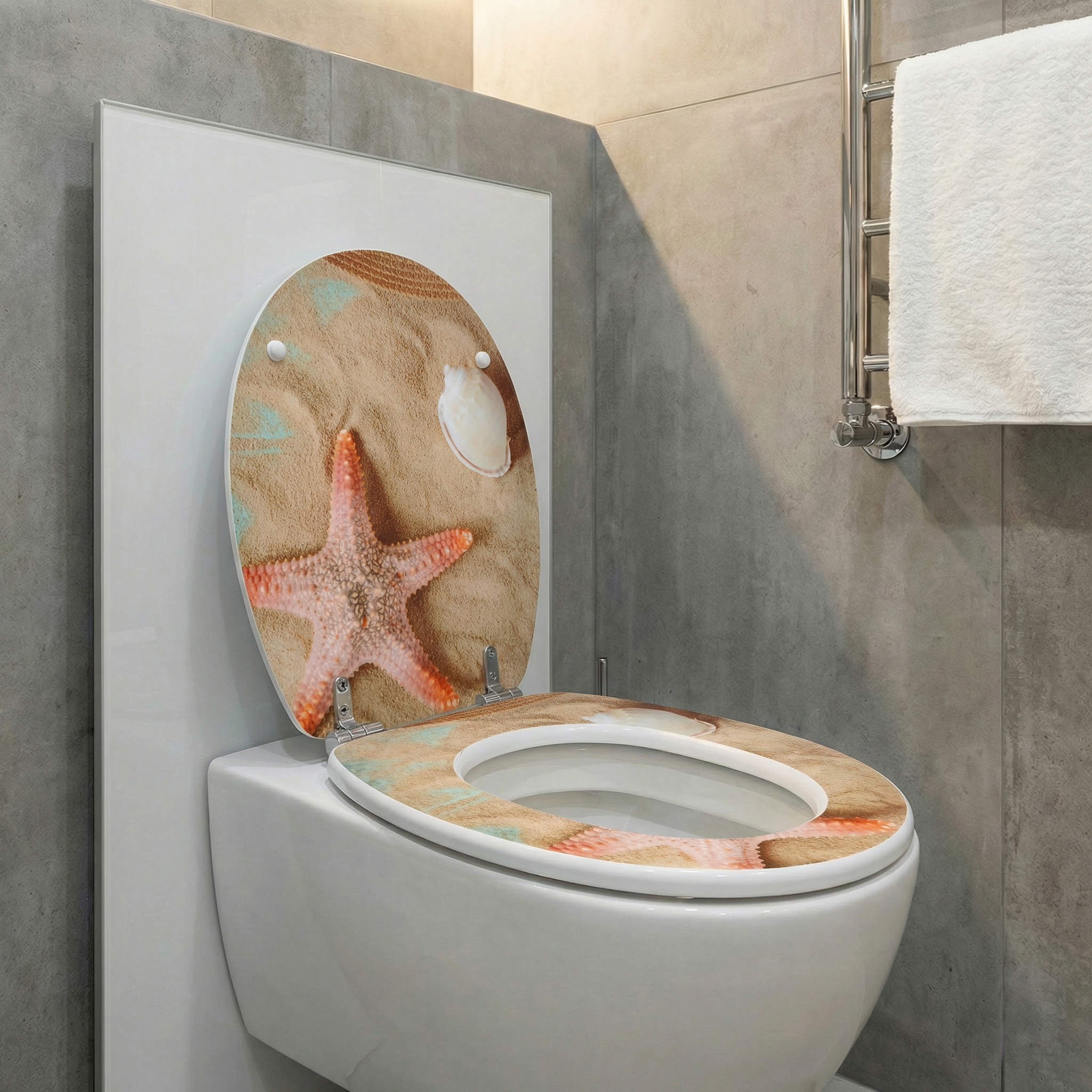 Übersicht verschiedener WC-Sitze in einem Online-Shop