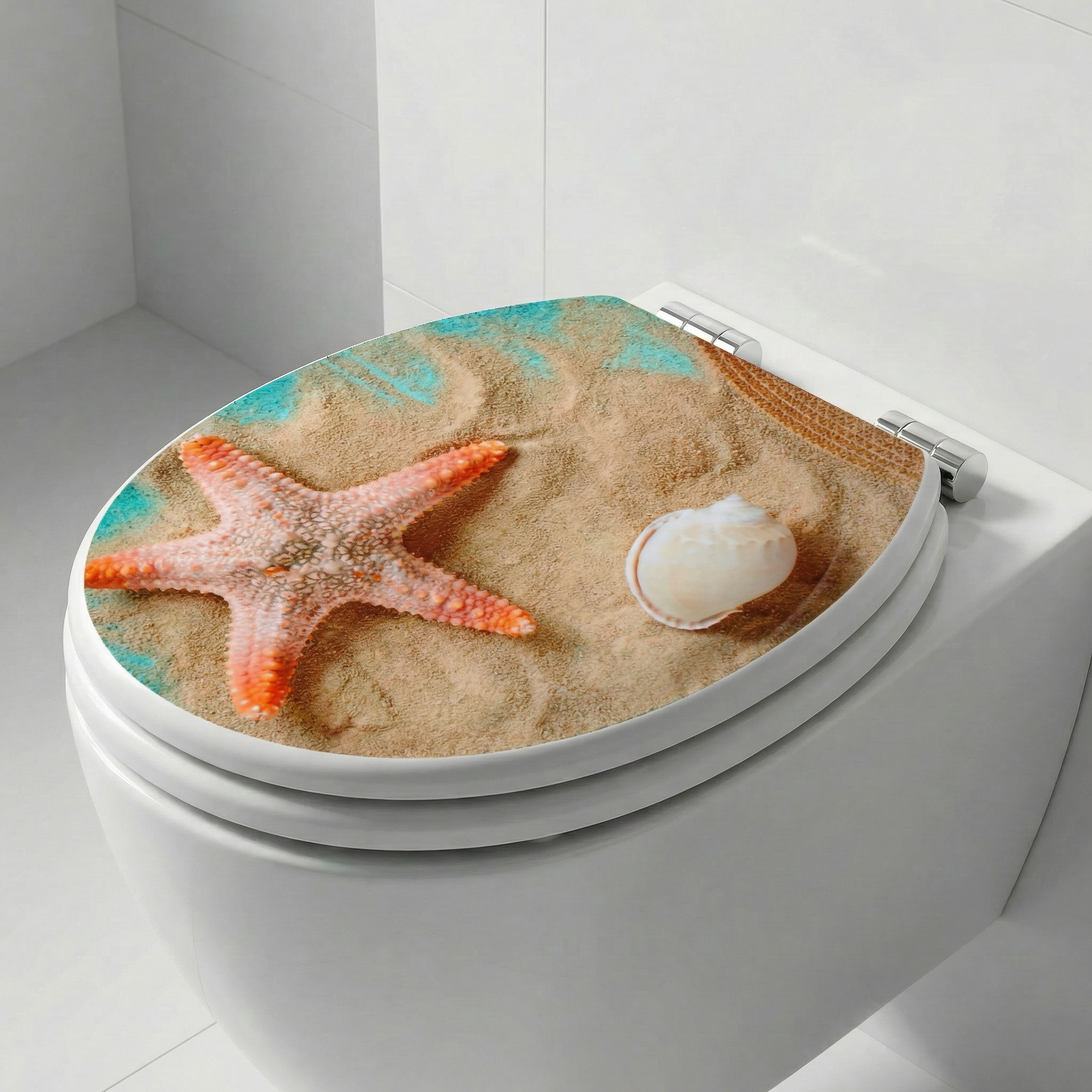 Modernes Badezimmer mit Ideal Standard Strada II WC und WC-Sitz