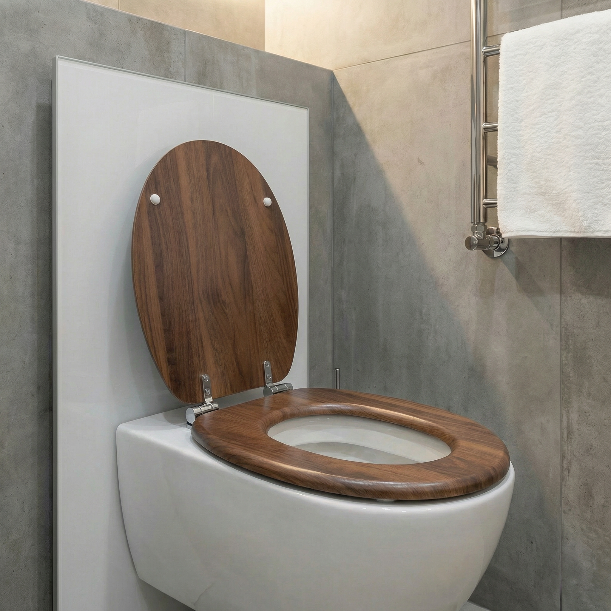 WC-Sitz mit Absenkautomatik, der langsam schließt