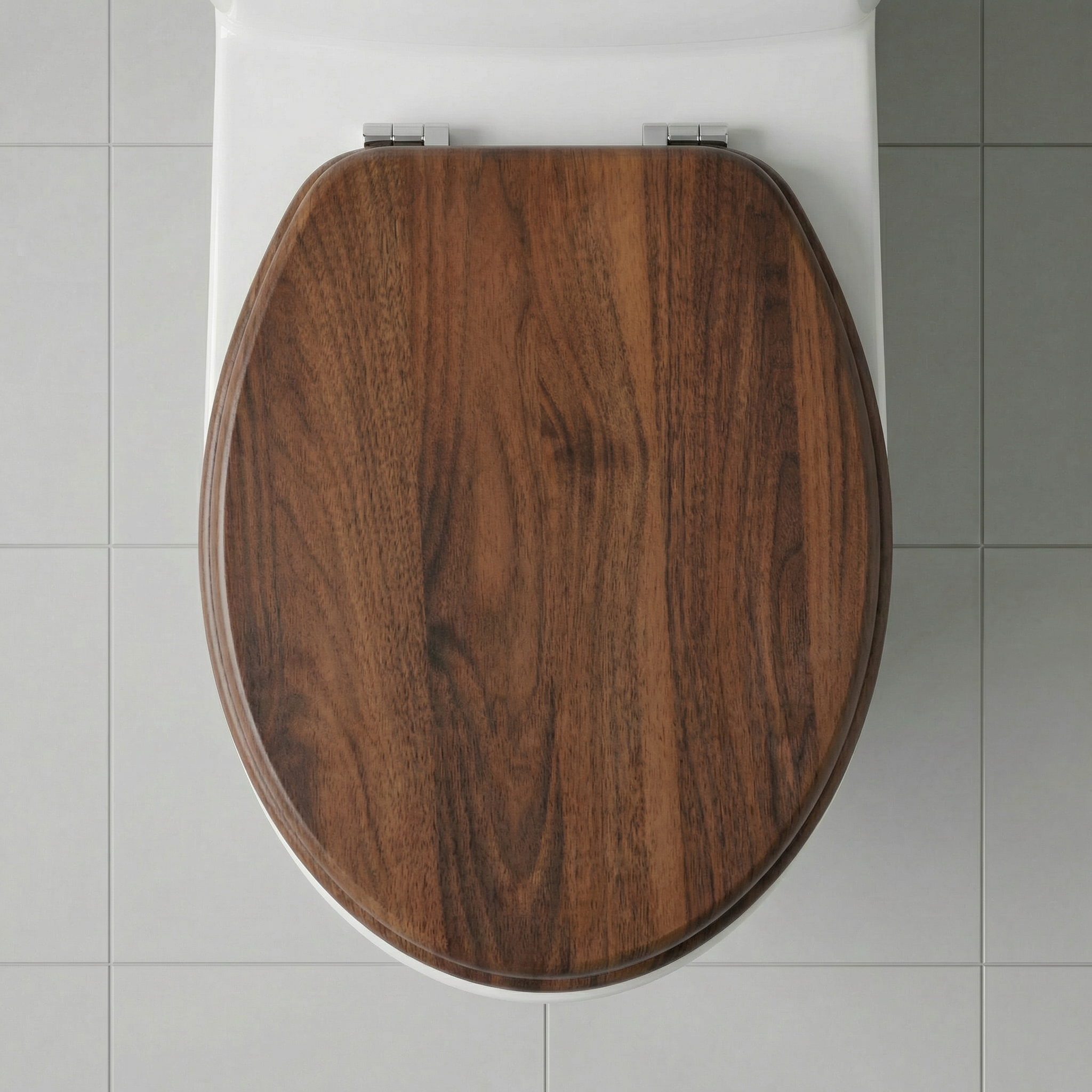 Modernes Badezimmer mit Design-WC-Sitz auf Villeroy & Boch WC