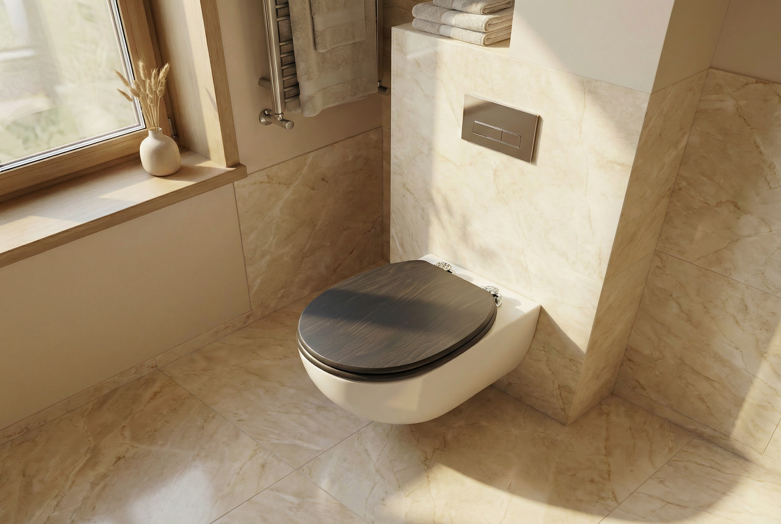 Toilettensitz mit stabiler Befestigung