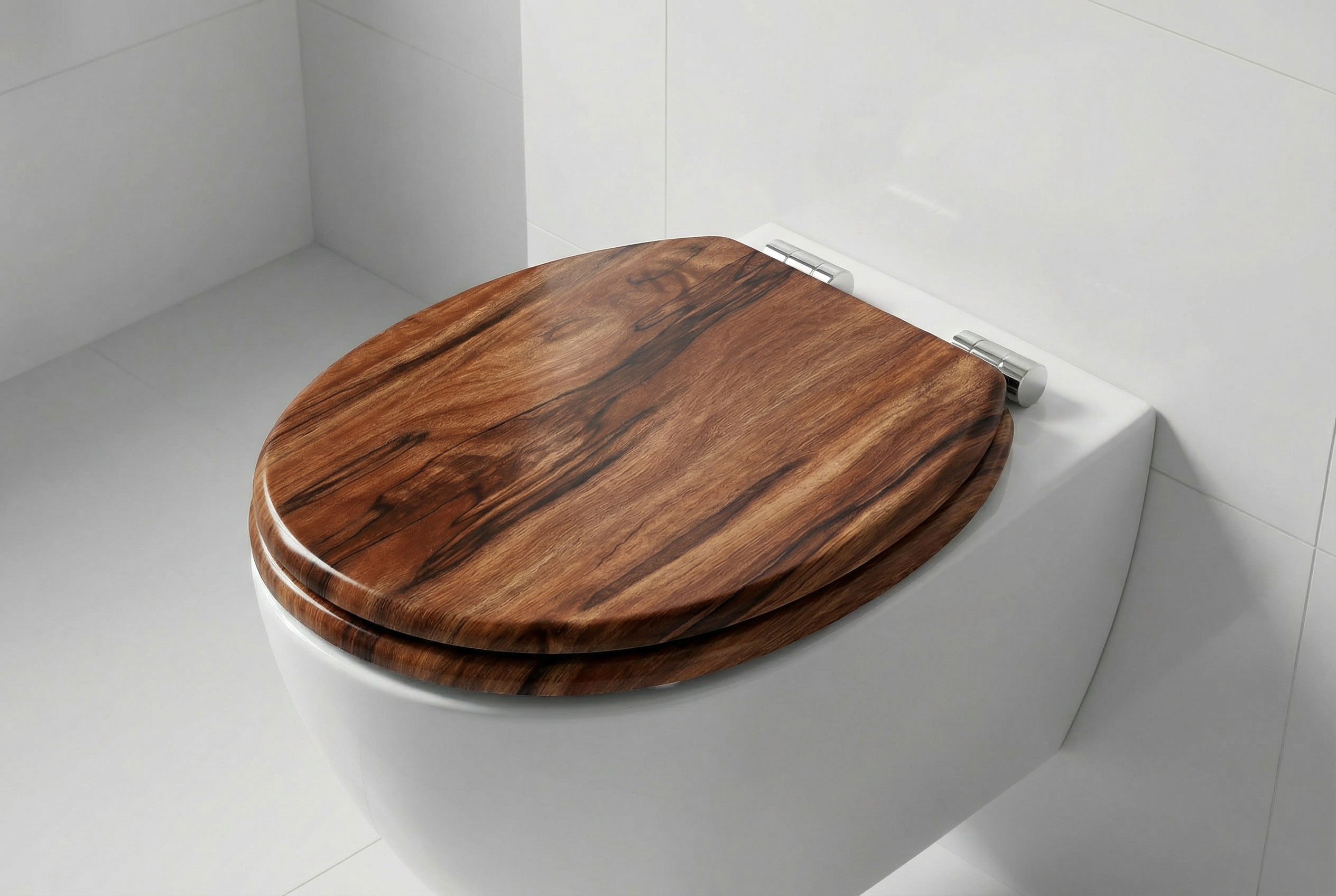 Detailansicht des Duscharms eines Geberit AquaClean WC-Sitzes, der die präzise Technologie zeigt