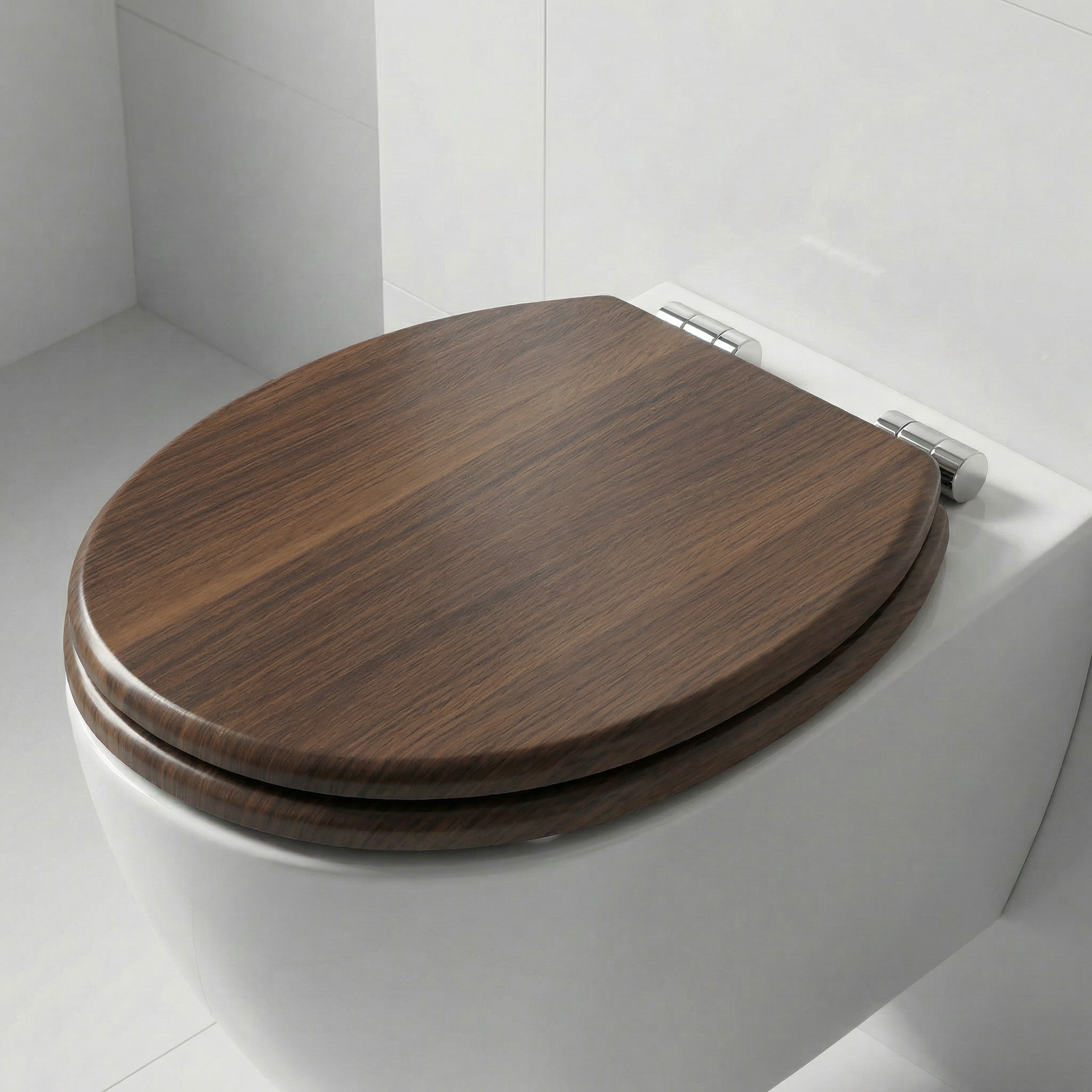 Detailansicht eines Duroplast WC-Sitzes mit Absenkautomatik