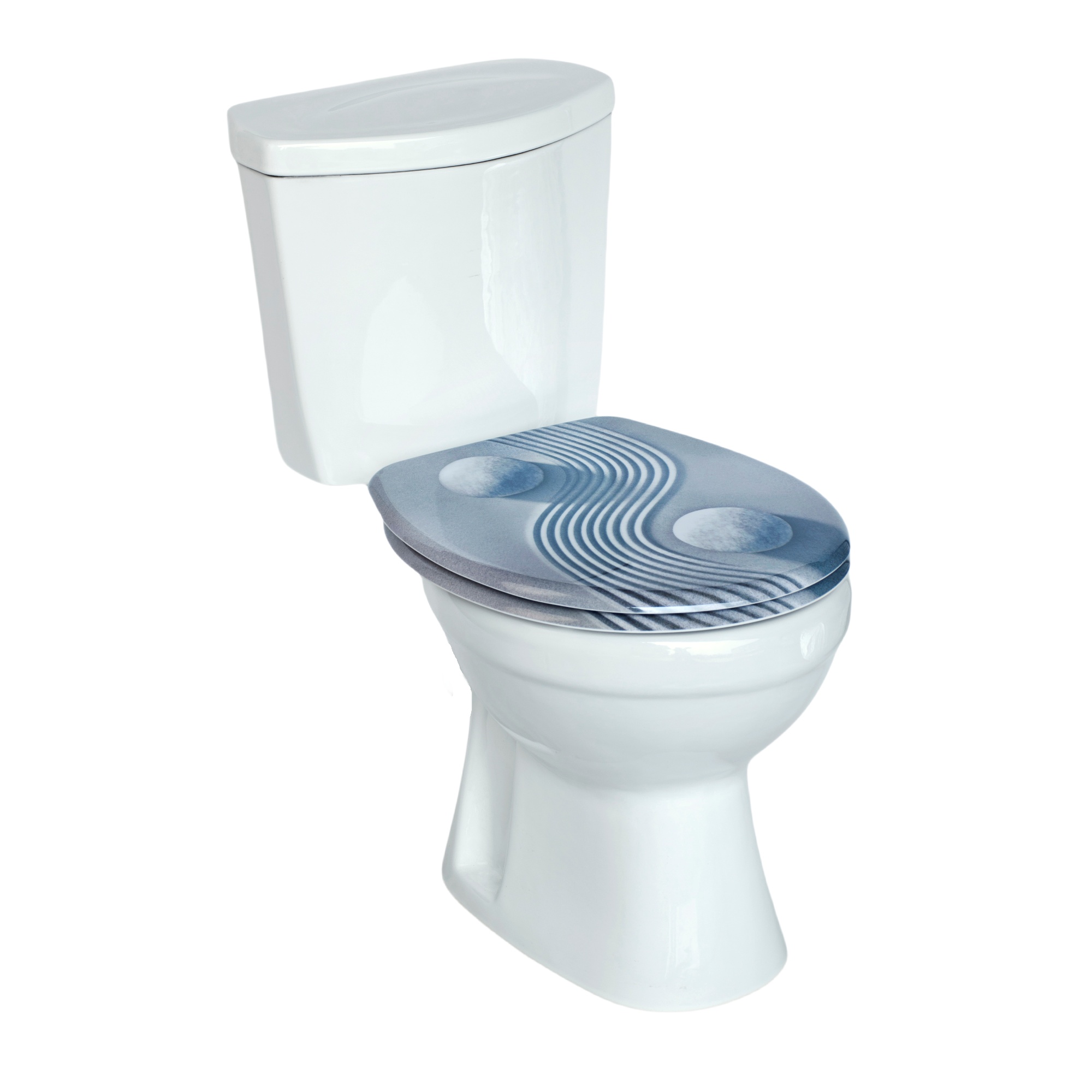 Verschiedene WC-Keramikformen und passende WC-Sitze