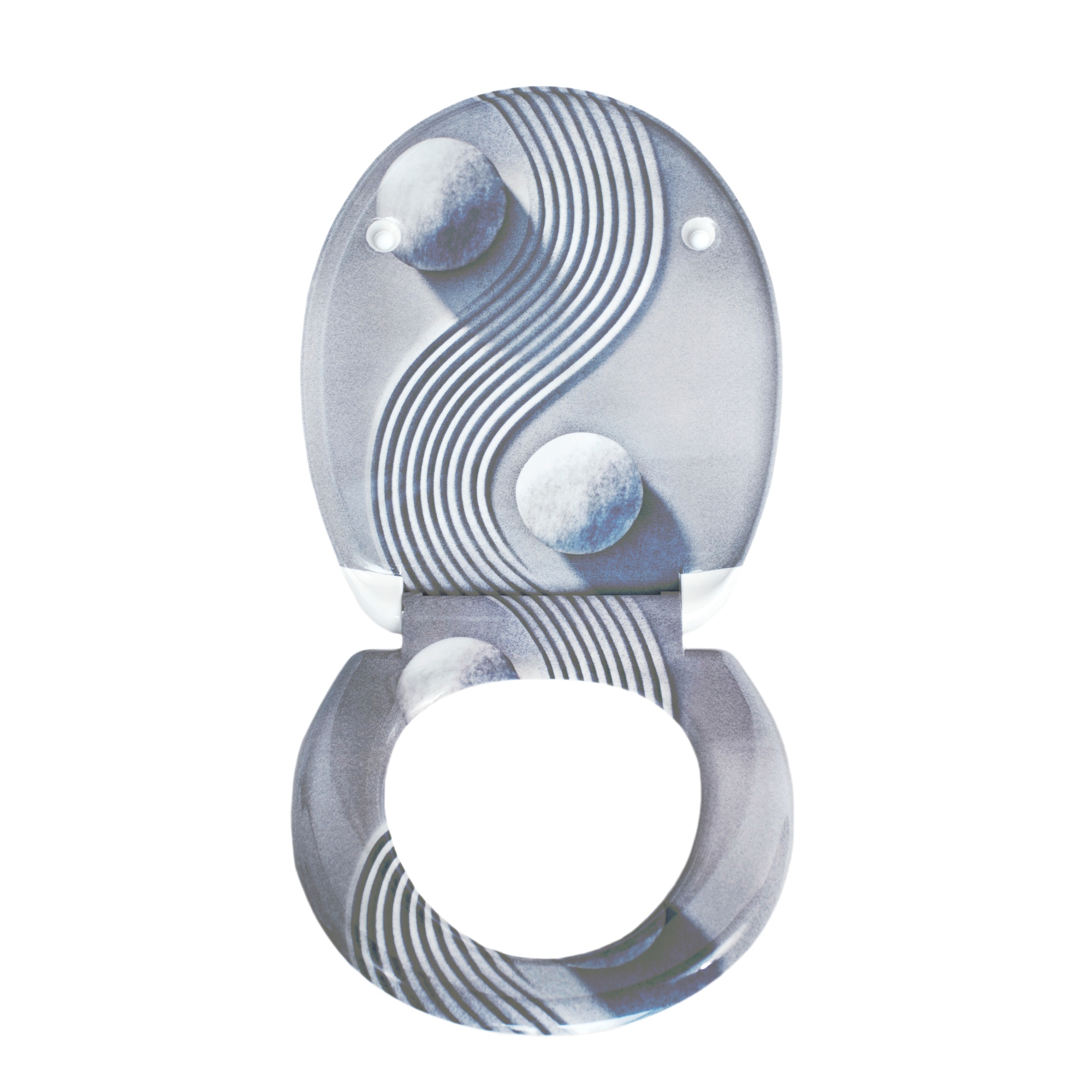 Fertig montierter WC-Sitz mit Absenkautomatik