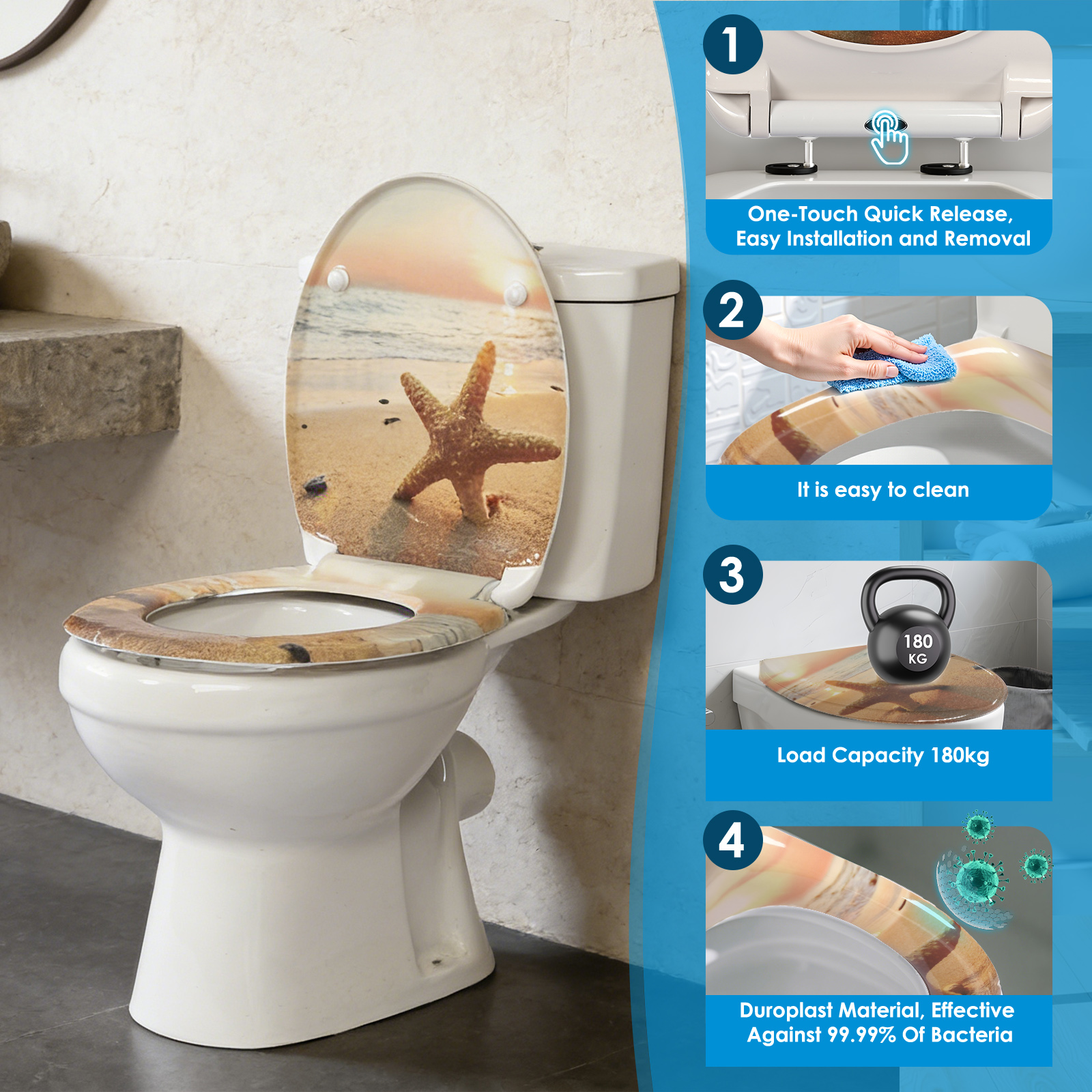 WC-Sitz auf unebener Keramik montieren