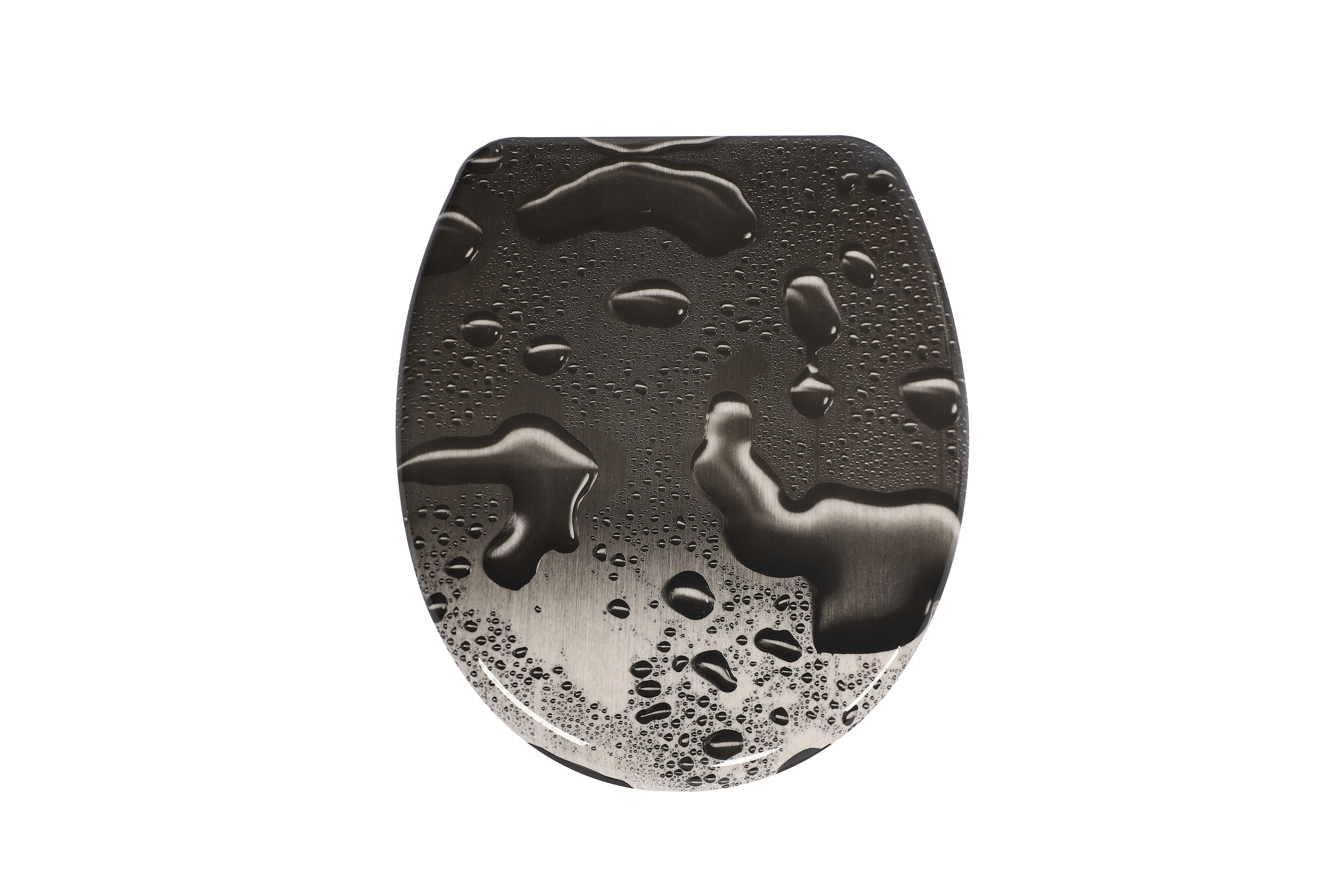 WC-Sitz nach erfolgreicher Montage auf einer Toilette