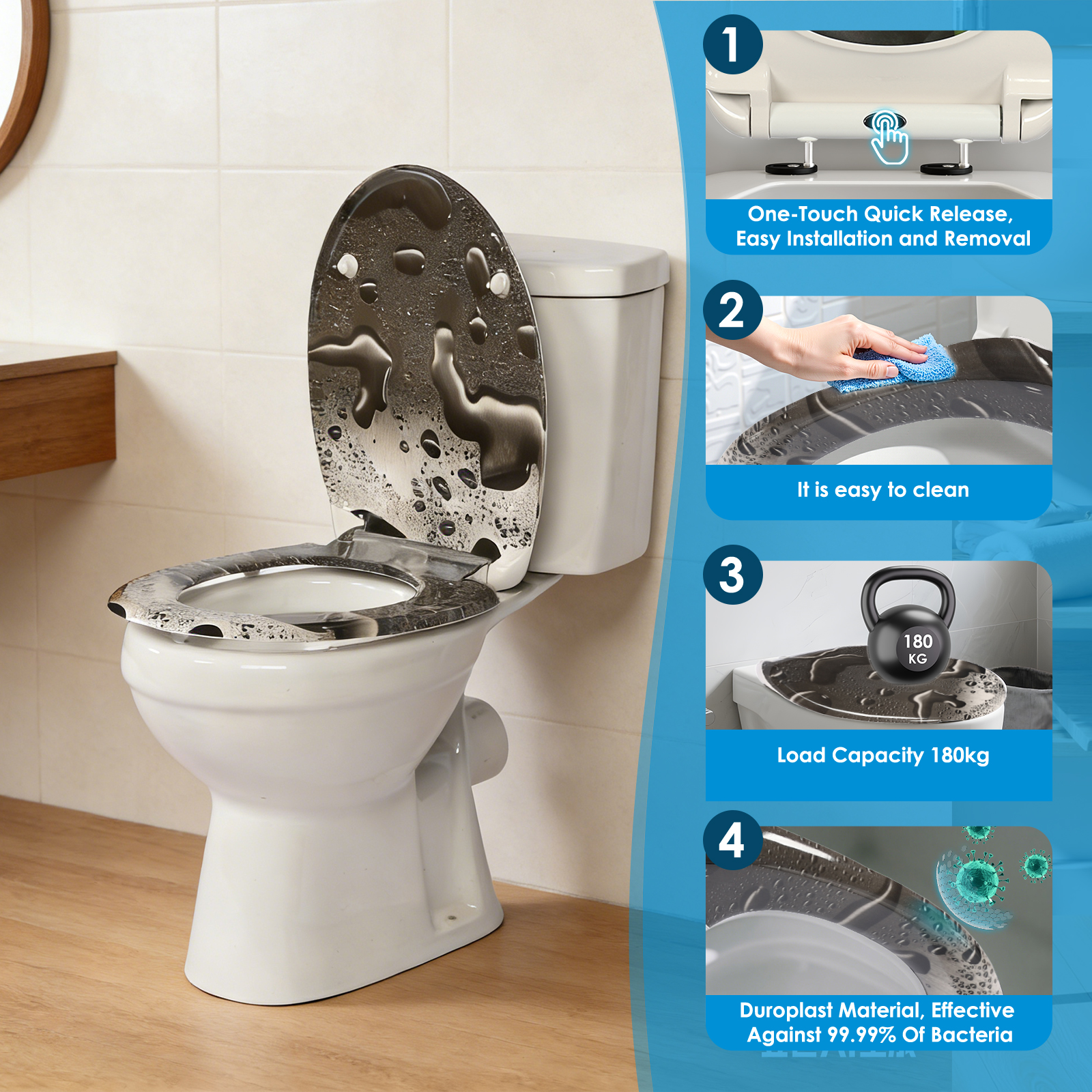 Grafik: WC-Sitz Maße richtig messen