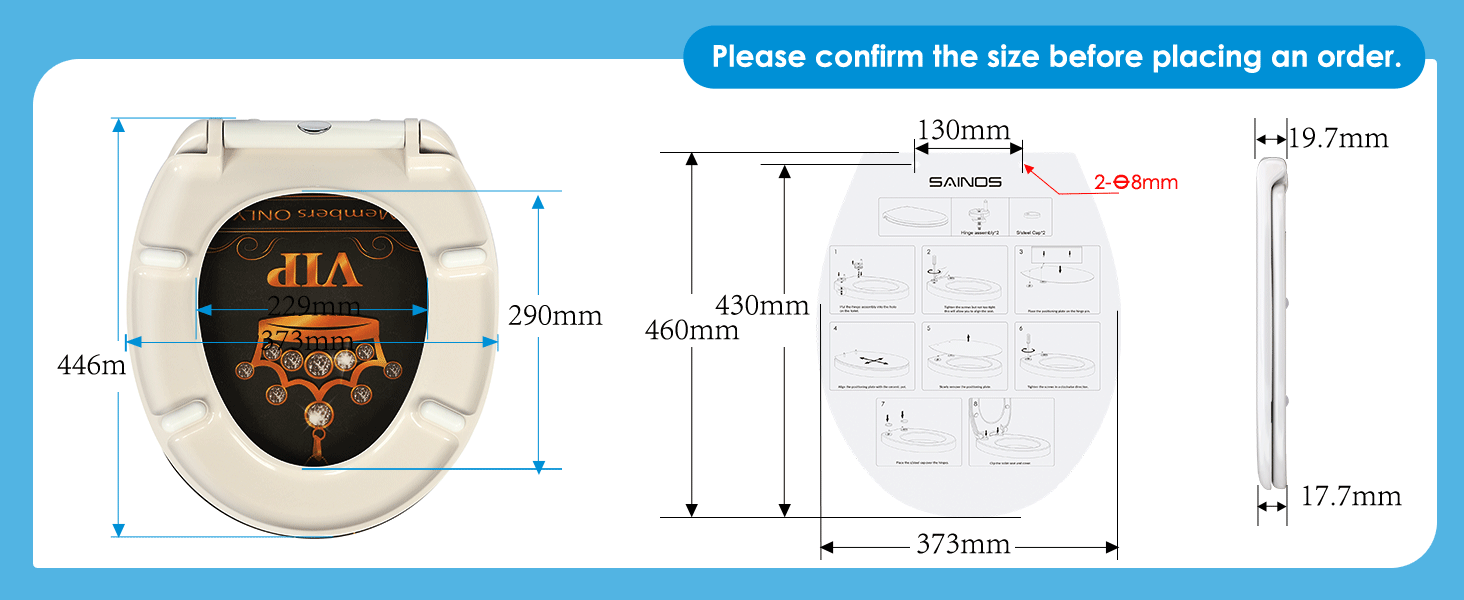Eine Person reinigt einen WC-Sitz mit einem weichen Tuch und mildem Reiniger