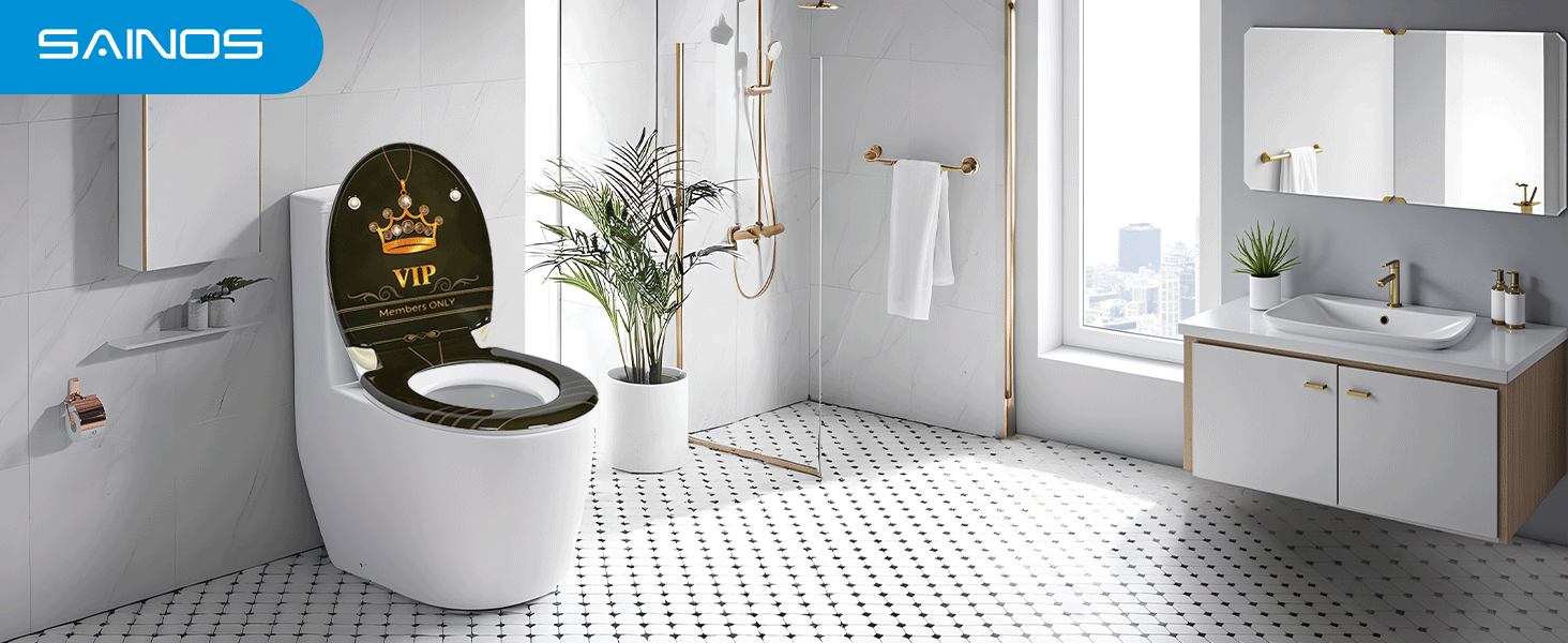 Nahaufnahme einer Schraube, die einen WC-Sitz befestigt